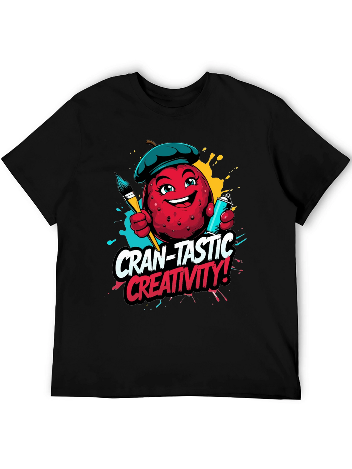 Cran-Tastic Creativity Black T-Shirt