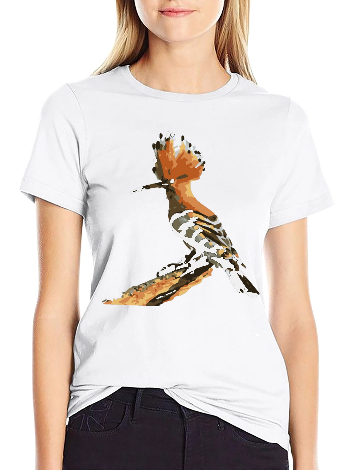 Hoopoe Bird Graphic Tee - Nature Lovers Shirt