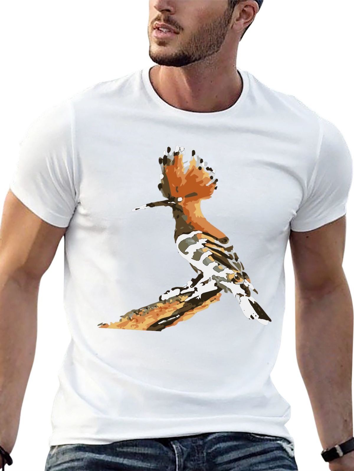 Hoopoe Bird Graphic Tee - Nature Lovers Shirt