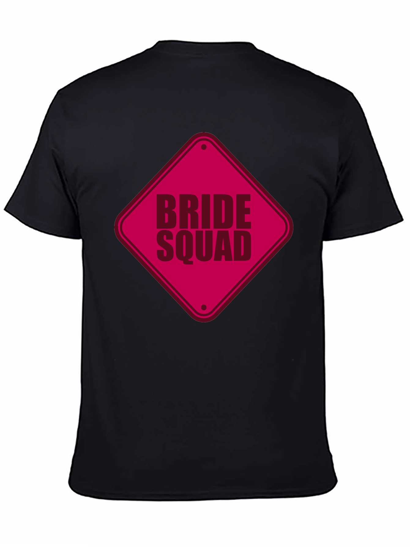 Bride Squad T-Shirt - Black Crew Neck