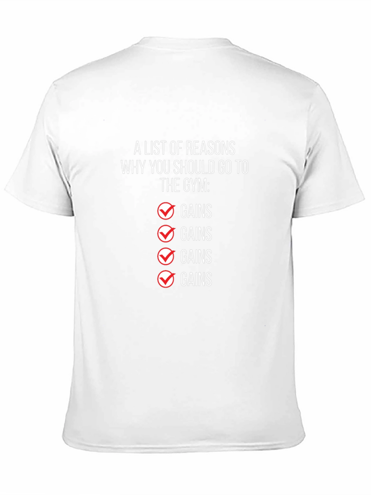 Gym Gains T-Shirt - Workout Motivation