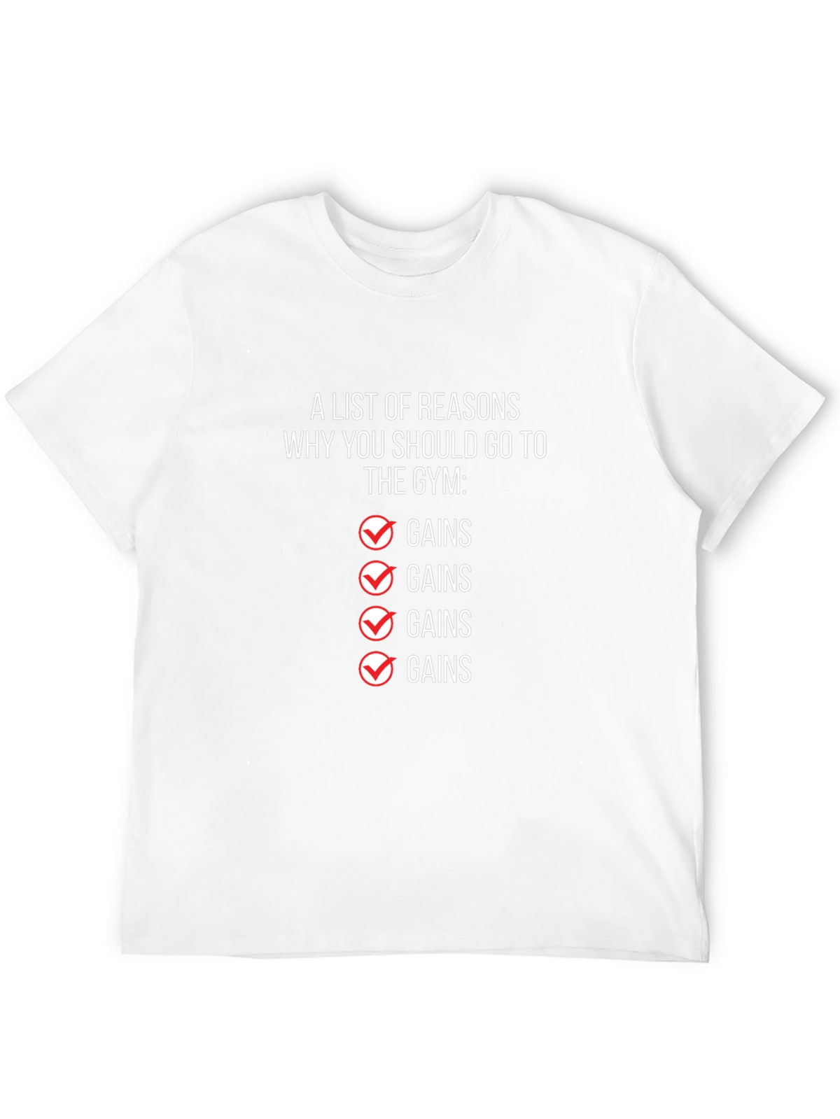 Gym Gains T-Shirt - Workout Motivation