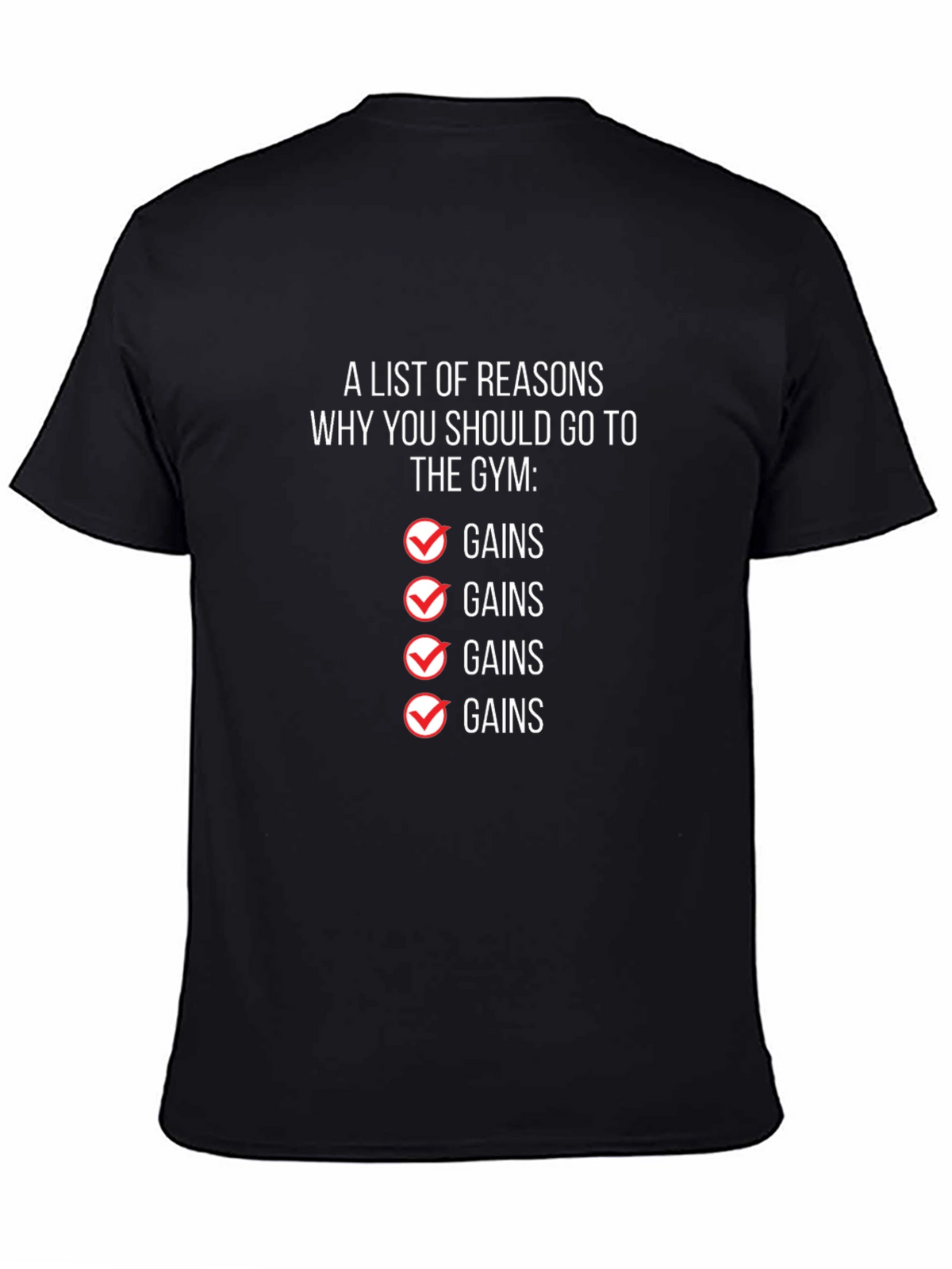 Gym Gains T-Shirt - Workout Motivation
