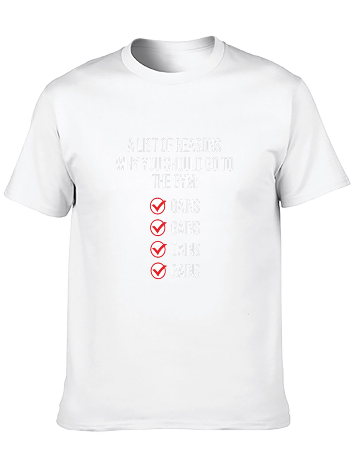 Gym Gains T-Shirt - Workout Motivation