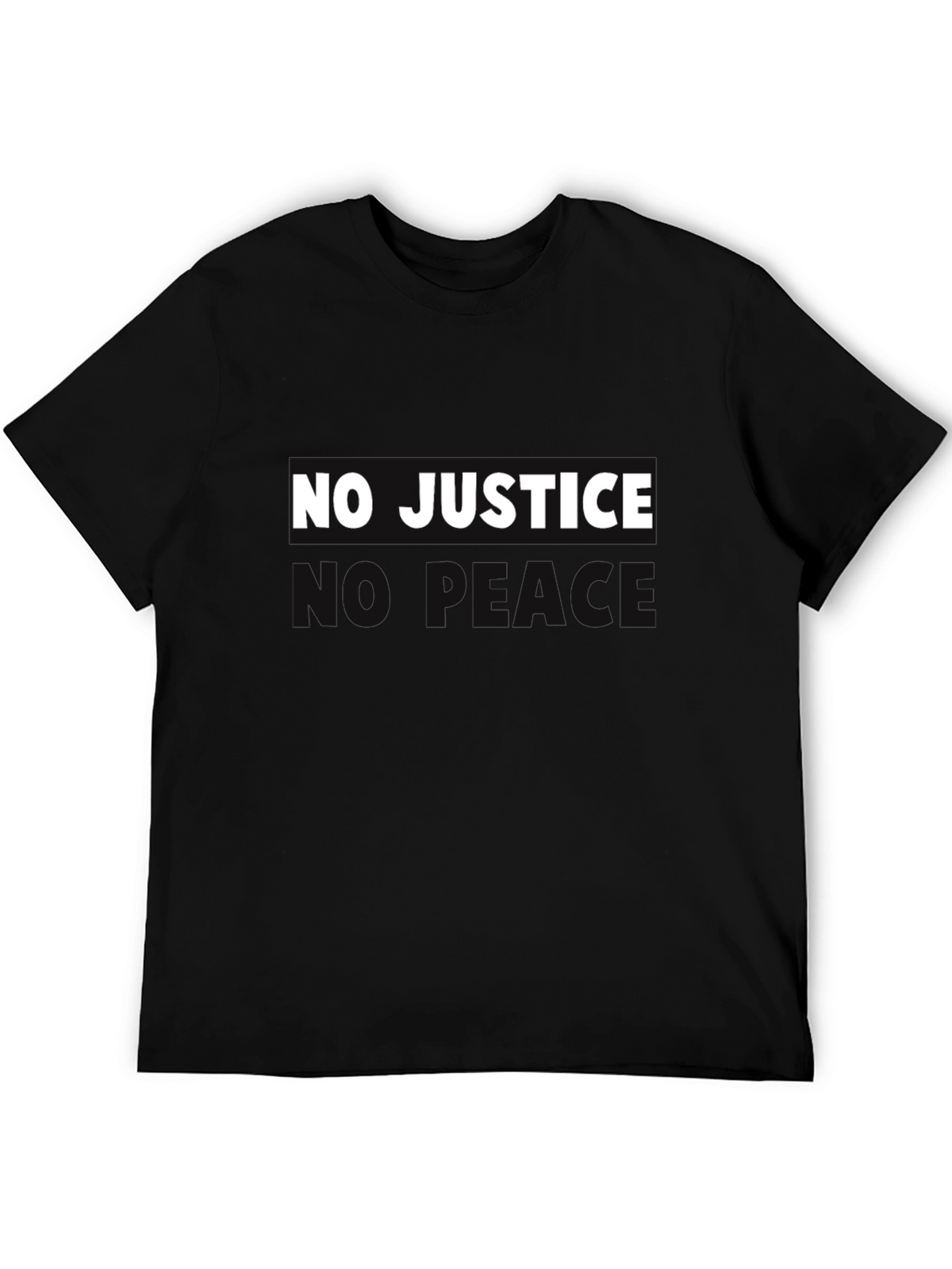 No Justice No Peace Graphic Tee - Black