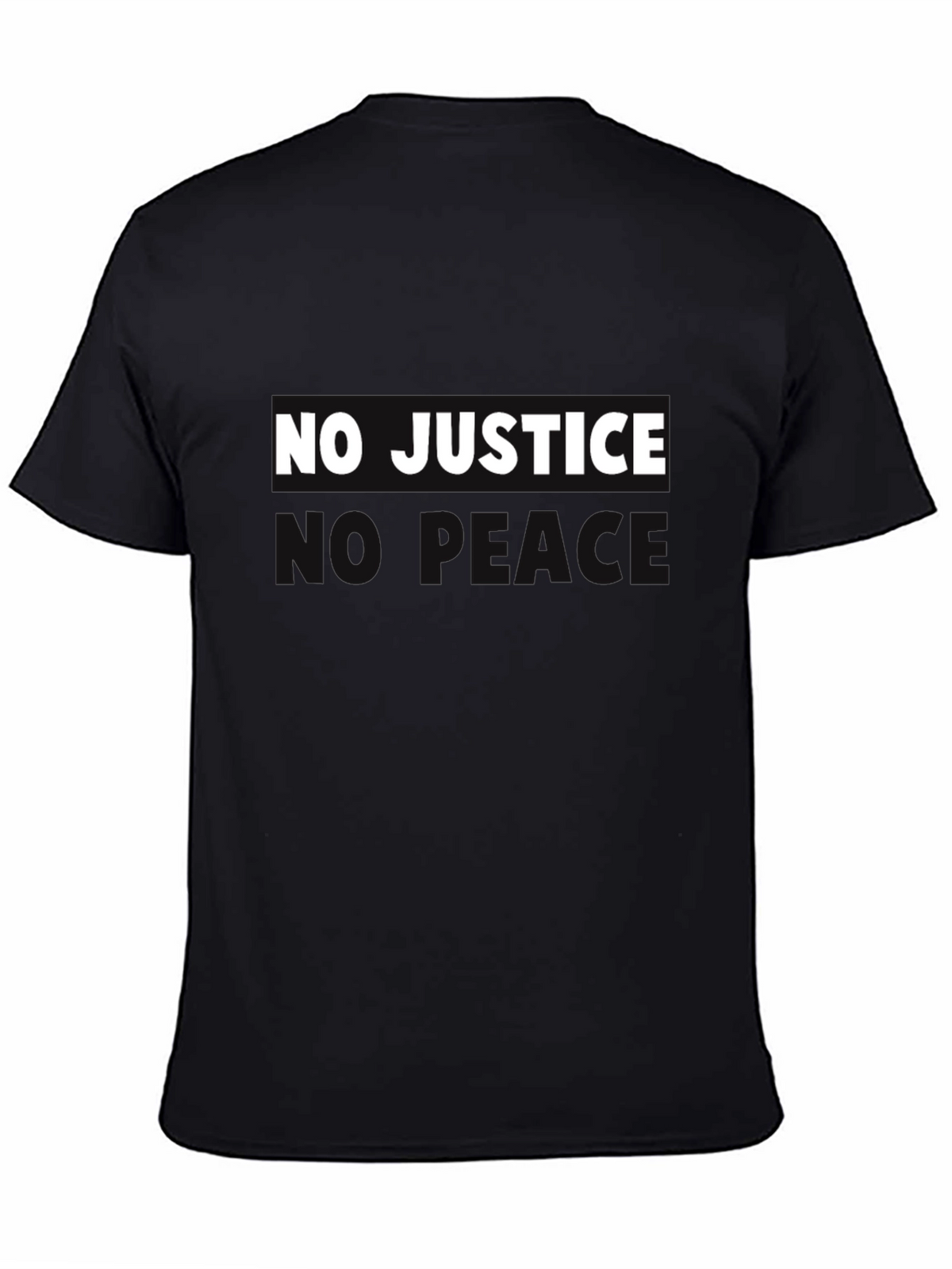 No Justice No Peace Graphic Tee - Black