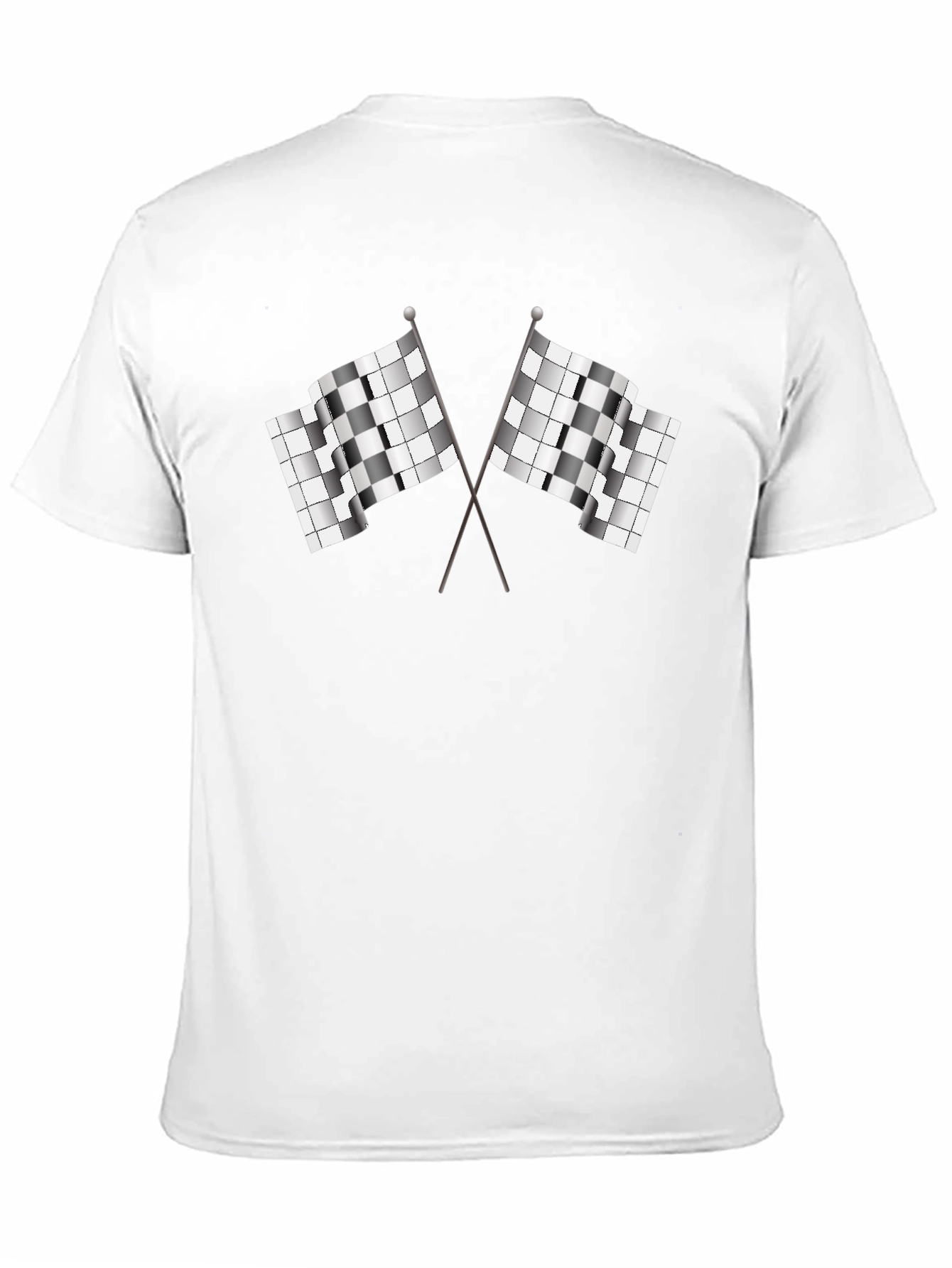 Checkered Flag Graphic Tee - Racing Fan Shirt