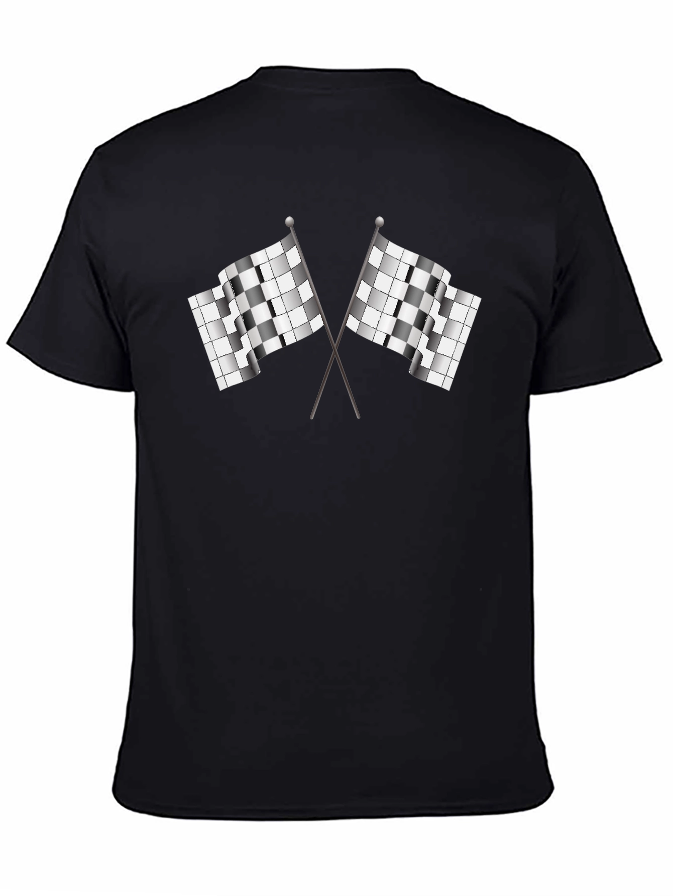 Checkered Flag Graphic Tee - Racing Fan Shirt