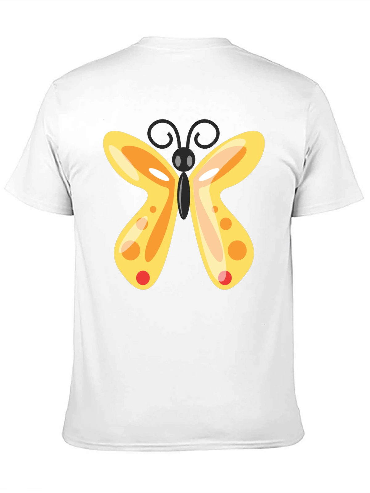 Butterfly Graphic T-Shirt - Black Casual Tee