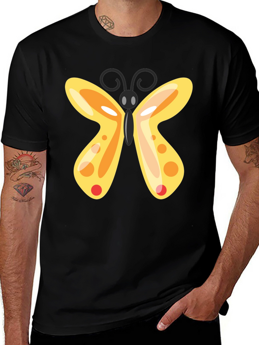 Butterfly Graphic T-Shirt - Black Casual Tee