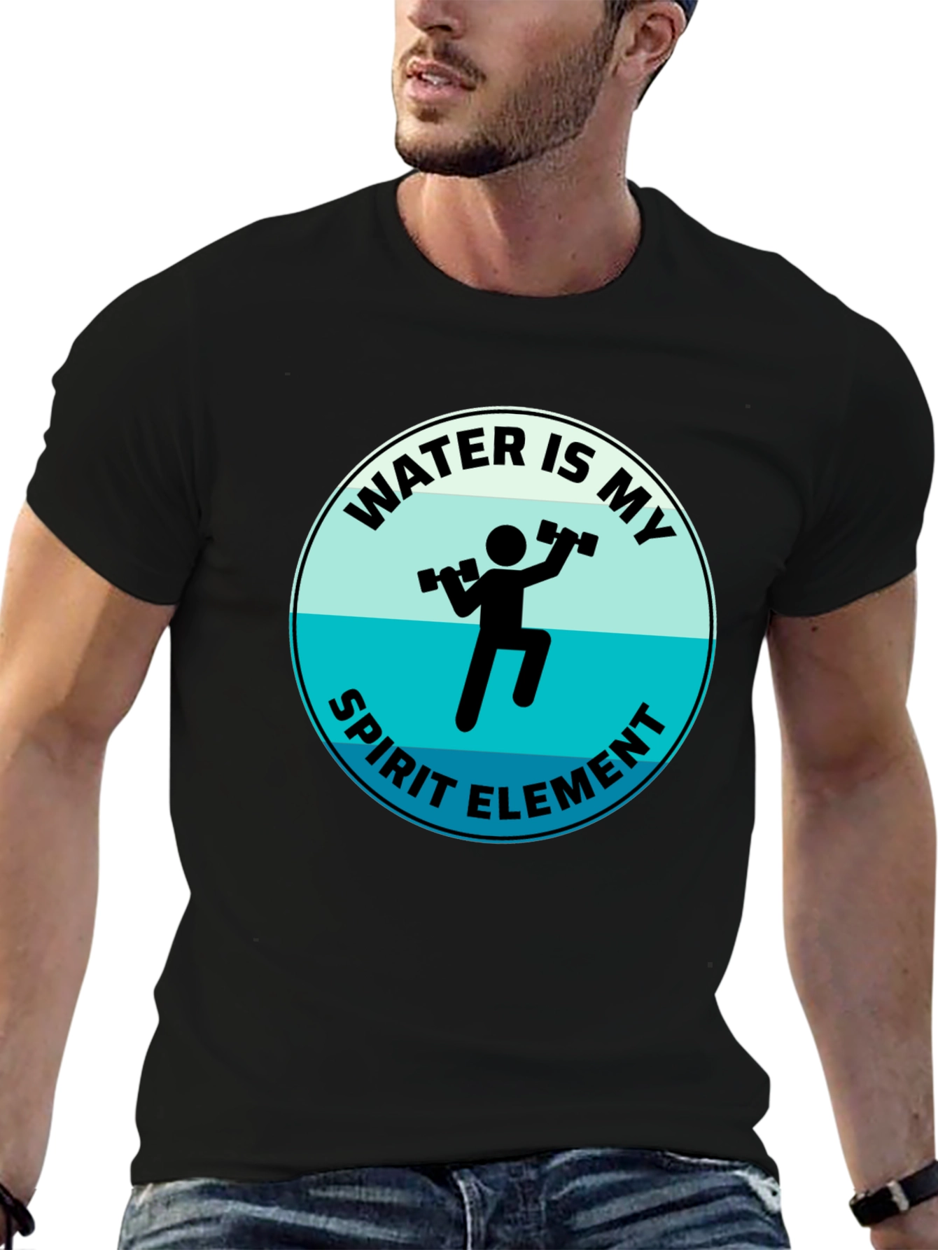 Water Is My Spirit Element Graphic T-Shirt