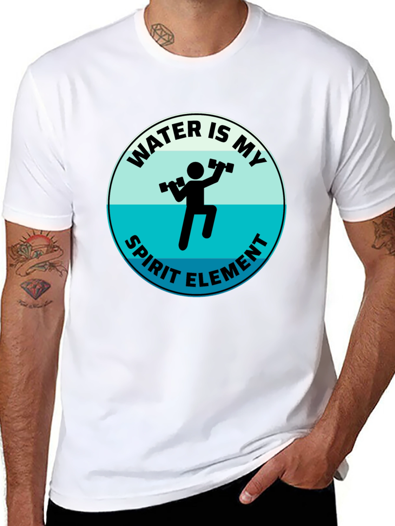 Water Is My Spirit Element Graphic T-Shirt