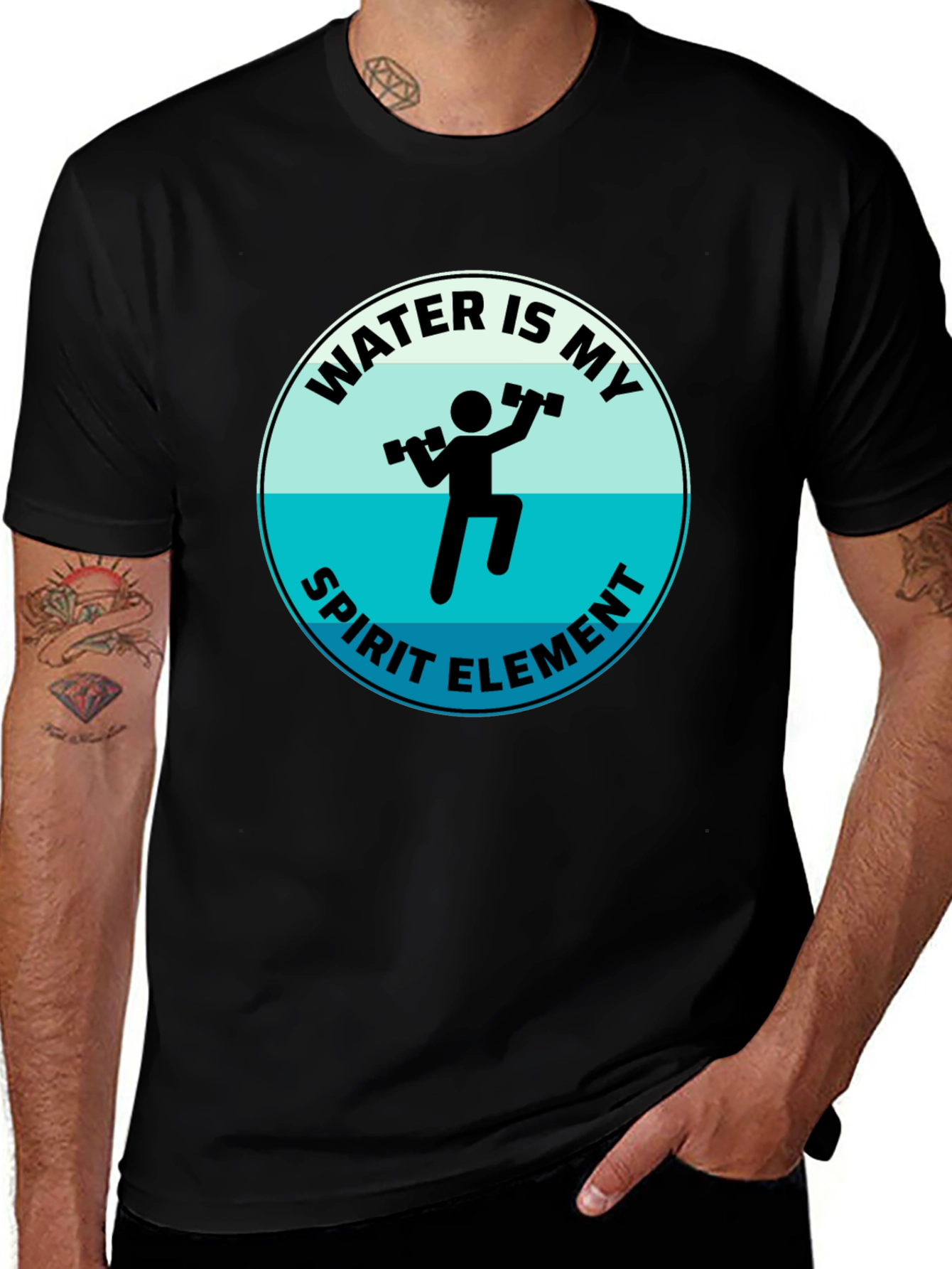 Water Is My Spirit Element Graphic T-Shirt