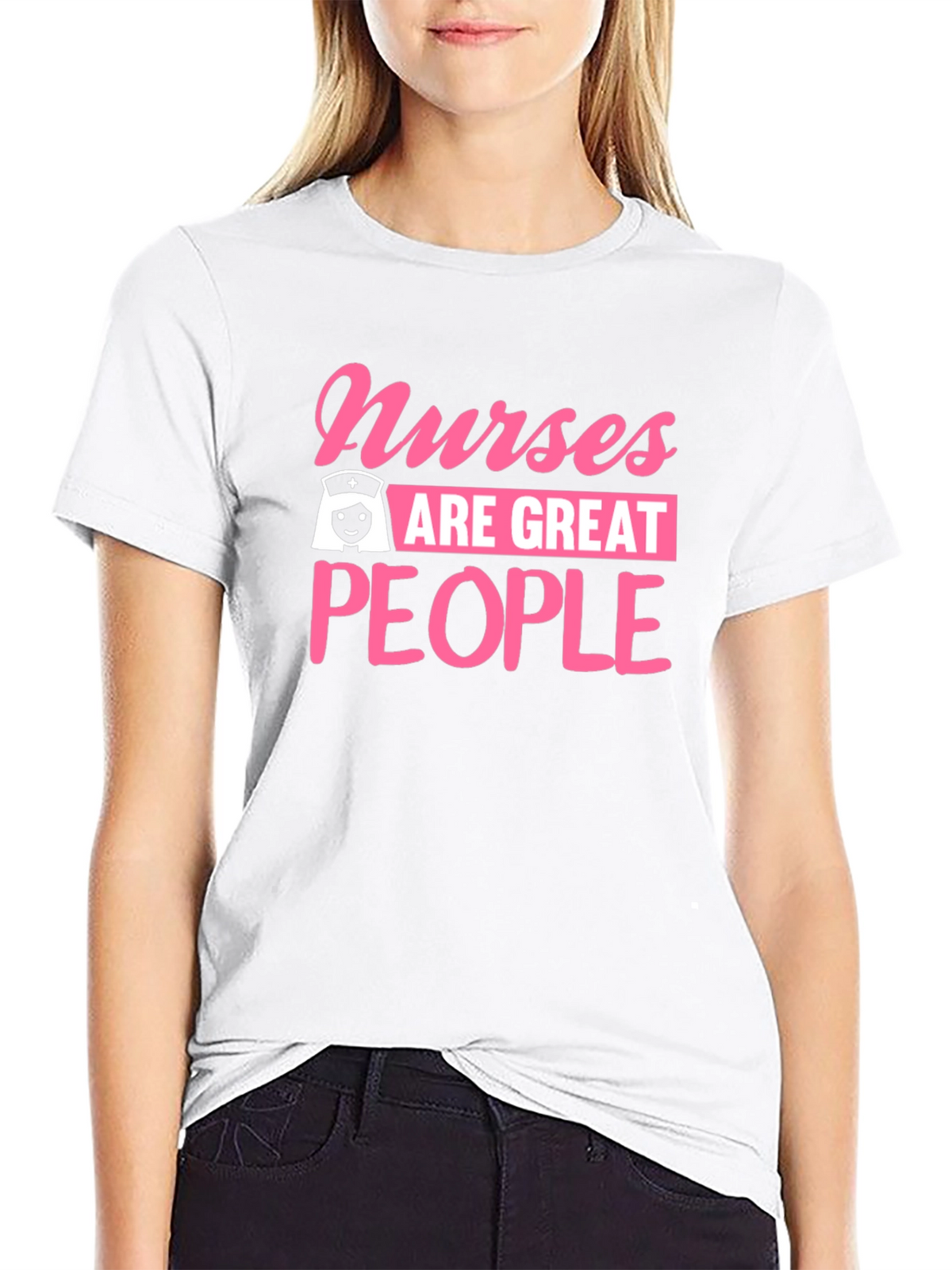 Nurses Are Great People Black T-Shirt