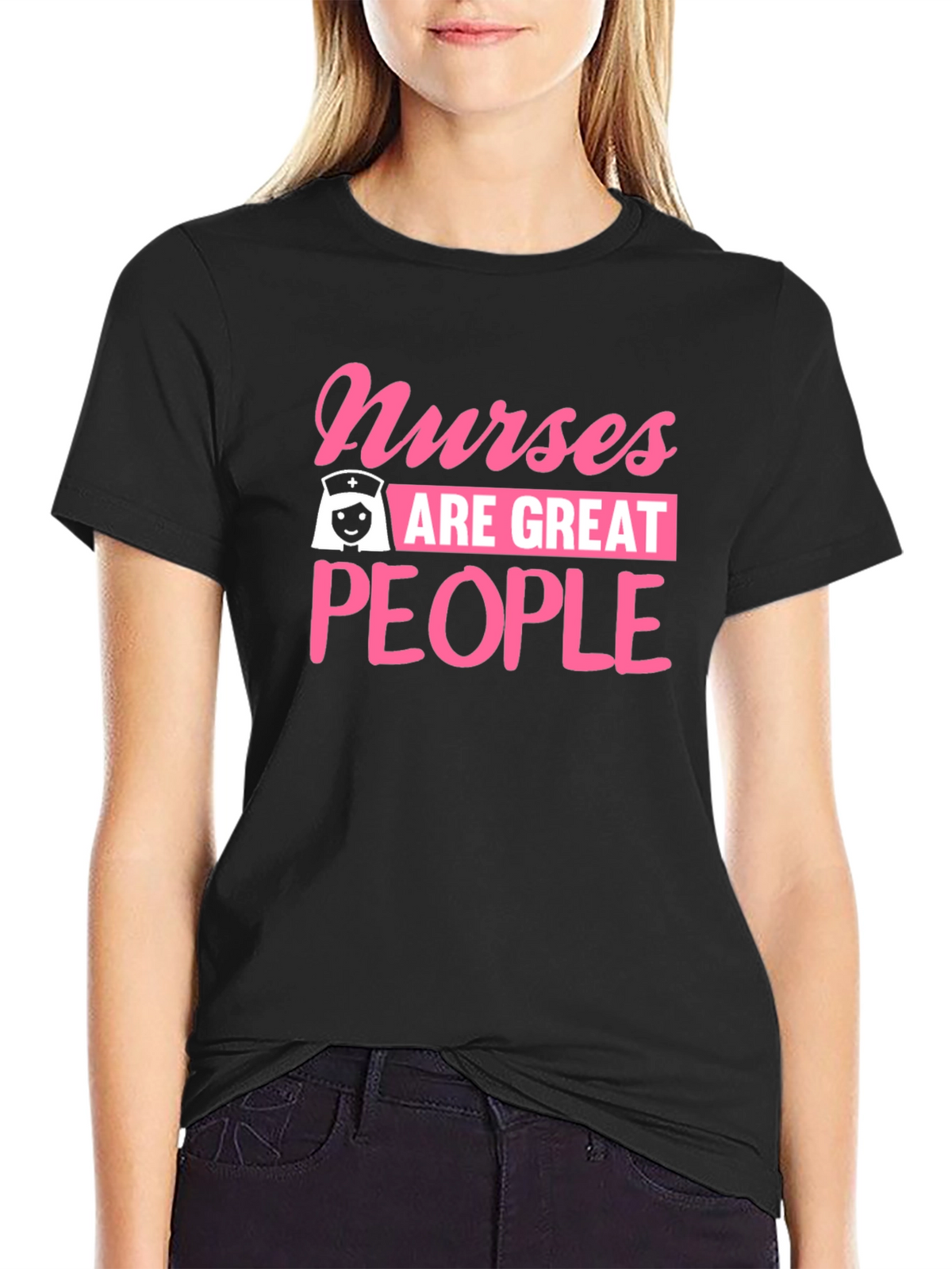 Nurses Are Great People Black T-Shirt