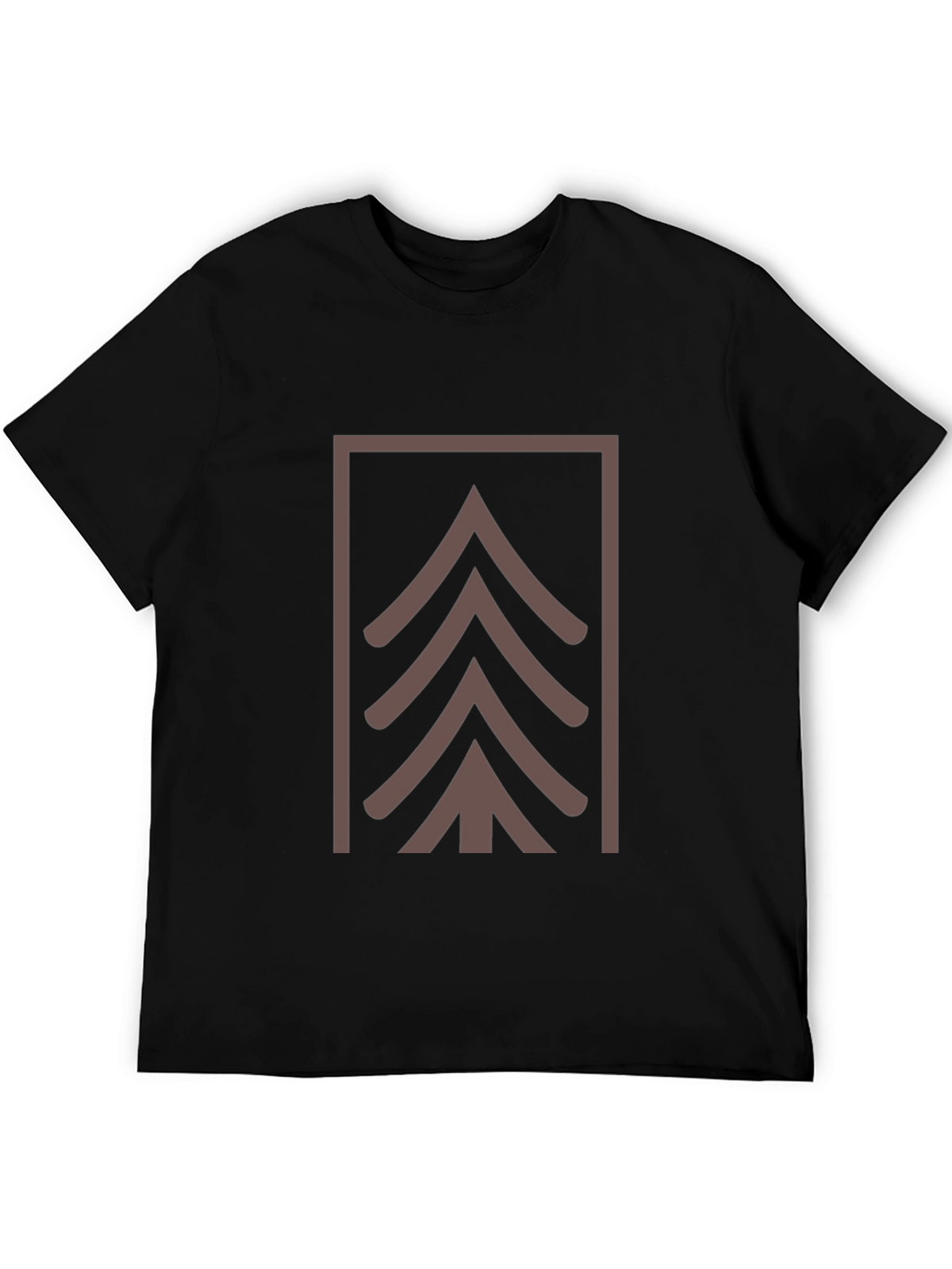 Geometric Tree Graphic Tee - Modern Style