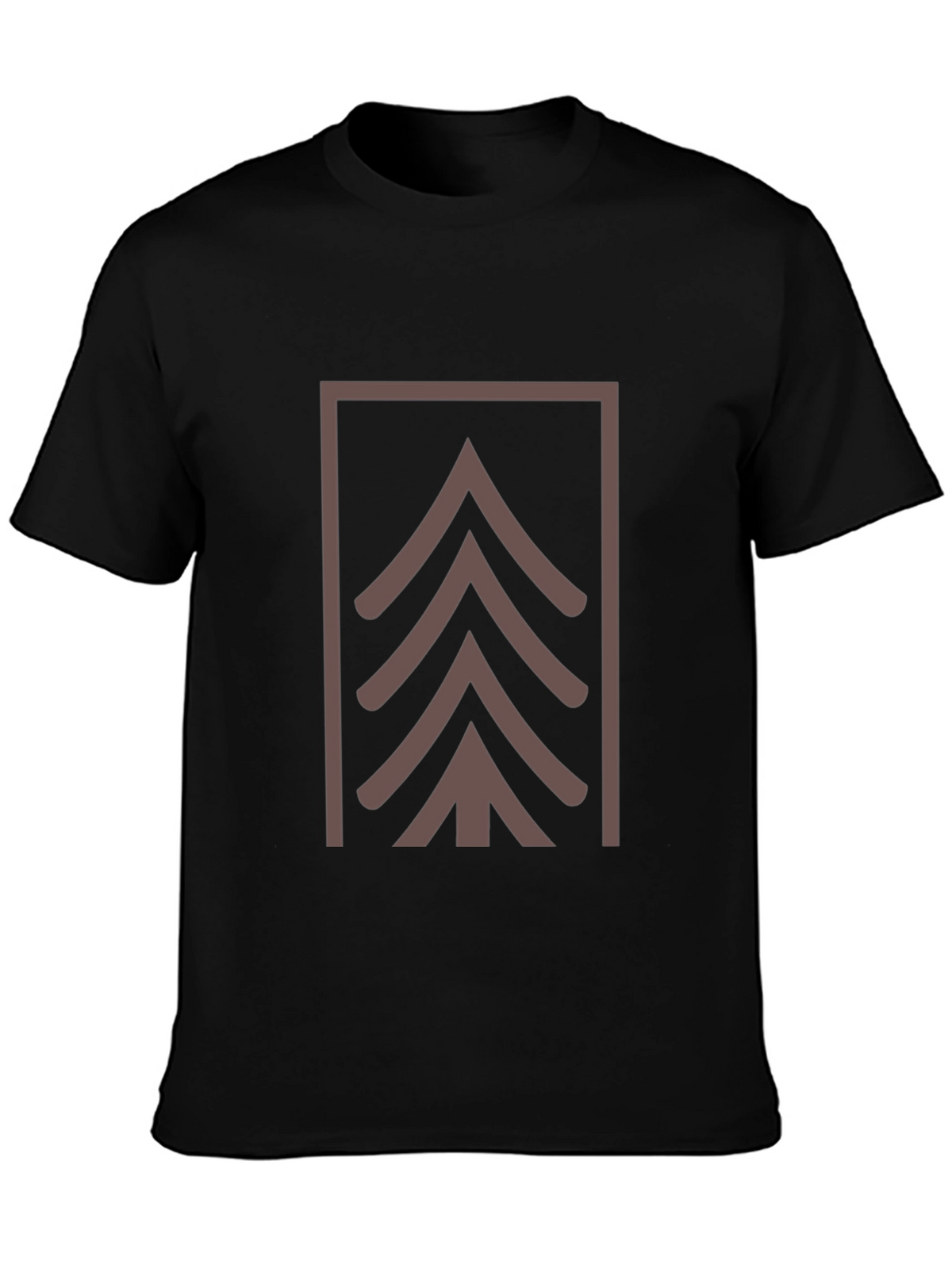 Geometric Tree Graphic Tee - Modern Style
