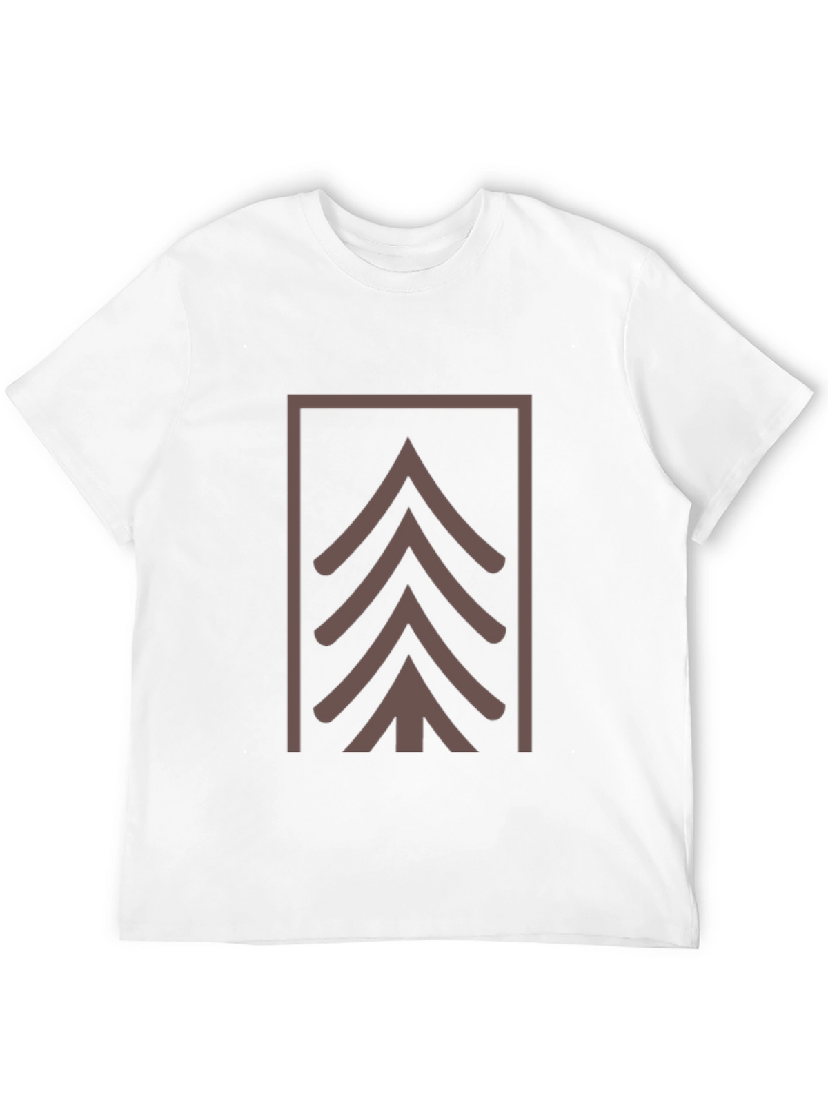 Geometric Tree Graphic Tee - Modern Style