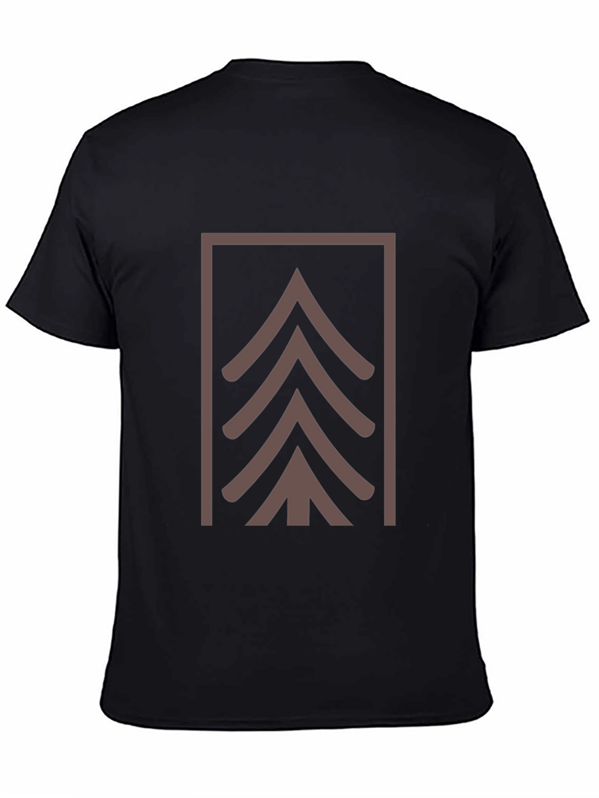 Geometric Tree Graphic Tee - Modern Style
