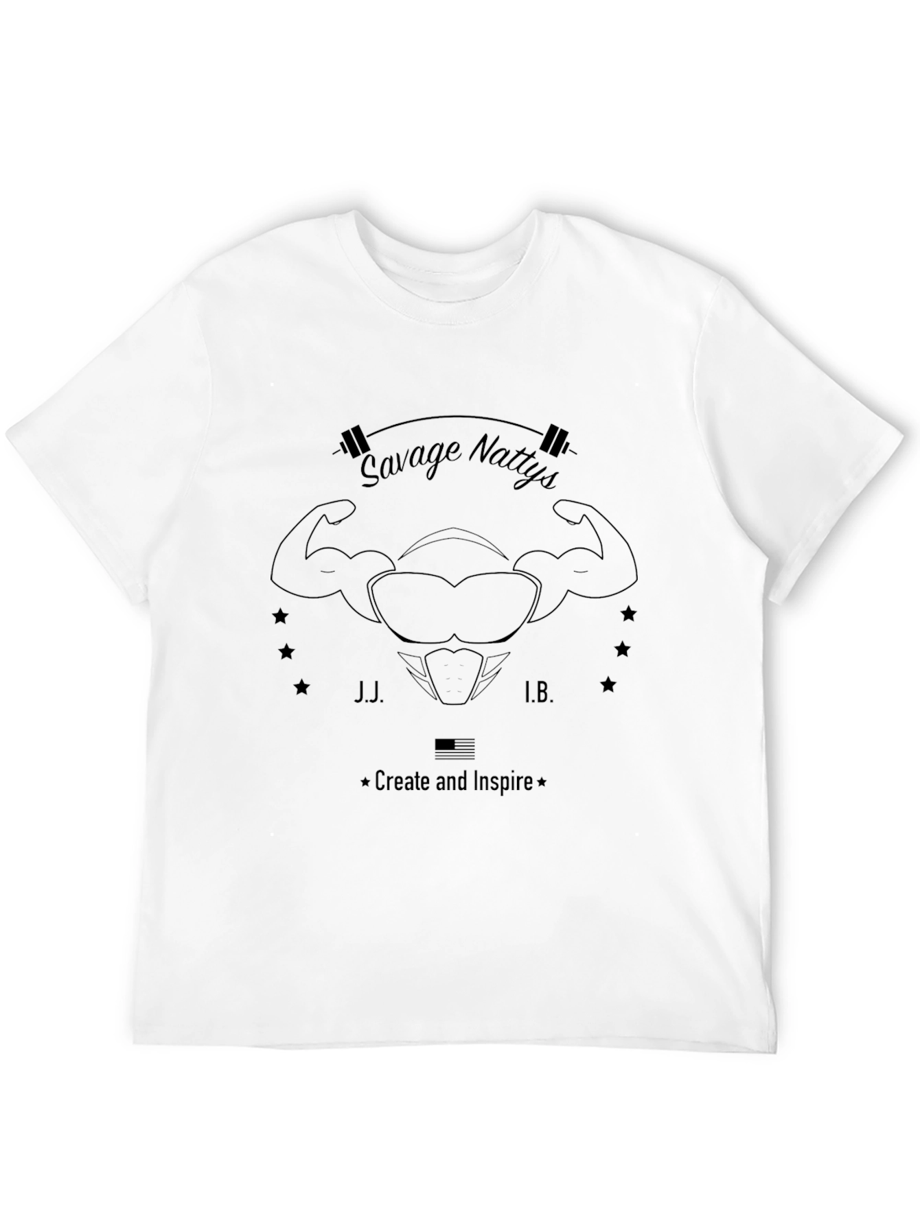 Savage Nattys Black T-Shirt: Create & Inspire