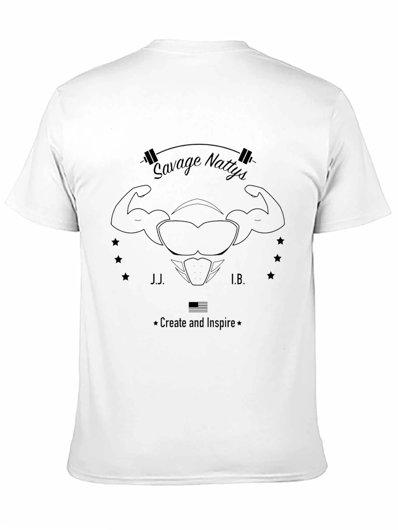 Savage Nattys Black T-Shirt: Create & Inspire