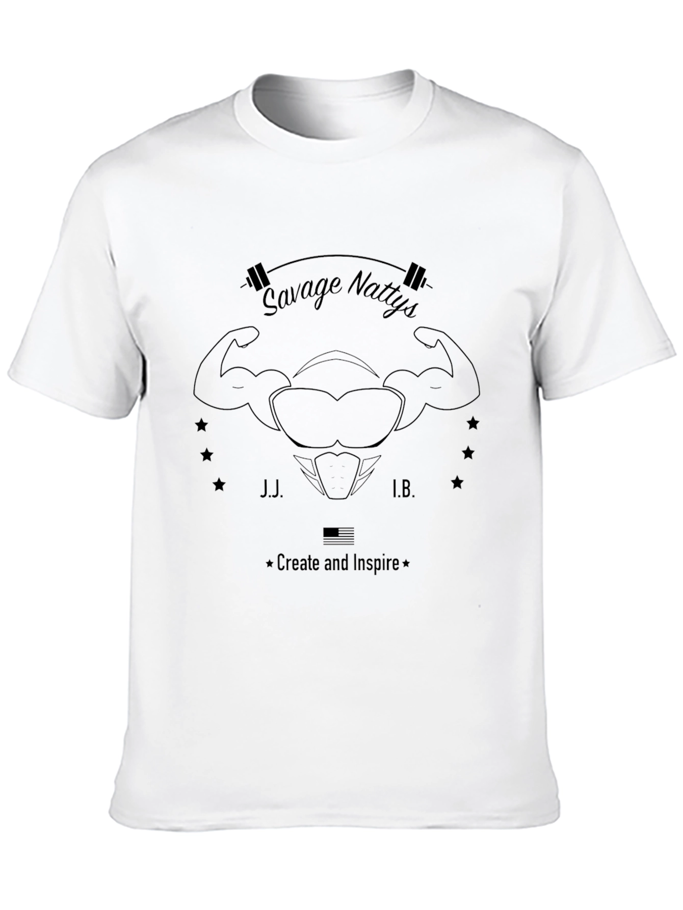 Savage Nattys Black T-Shirt: Create & Inspire