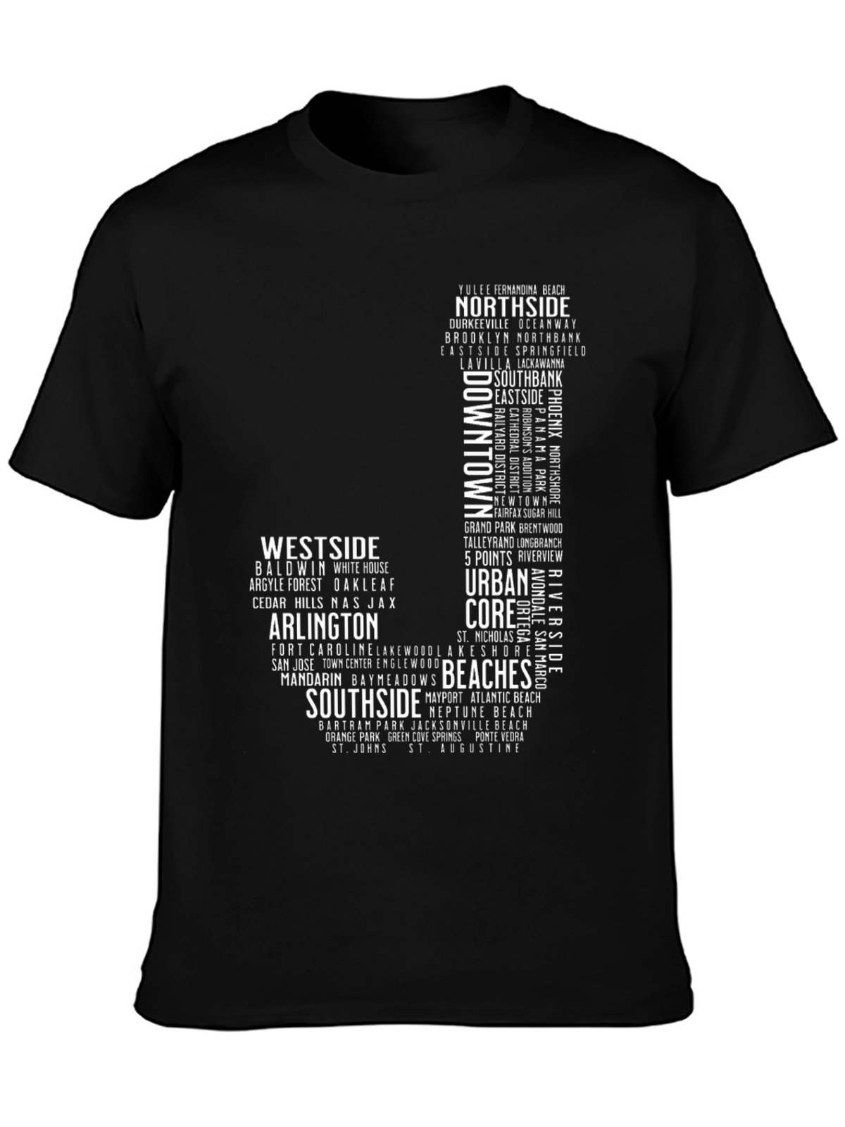Jacksonville Neighborhoods Graphic Tee