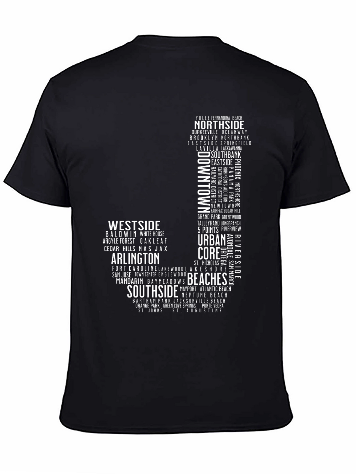 Jacksonville Neighborhoods Graphic Tee