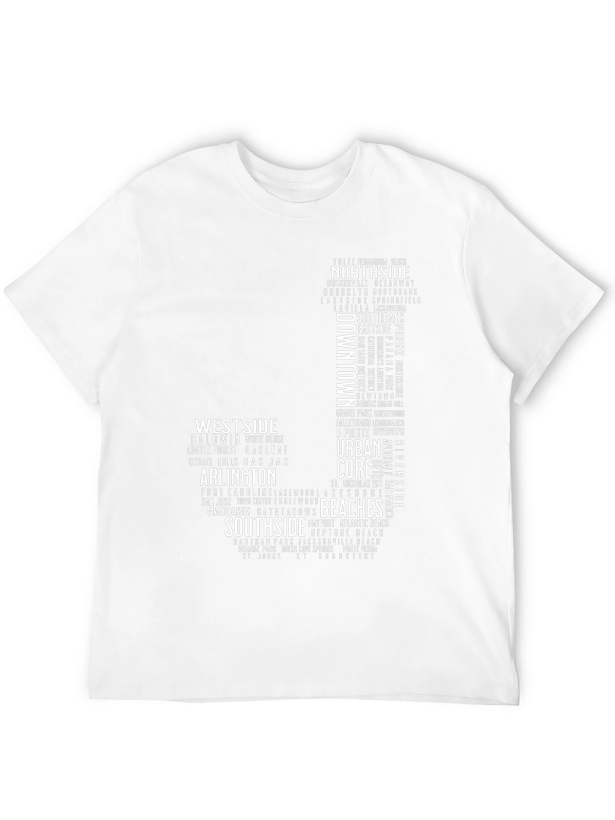 Jacksonville Neighborhoods Graphic Tee