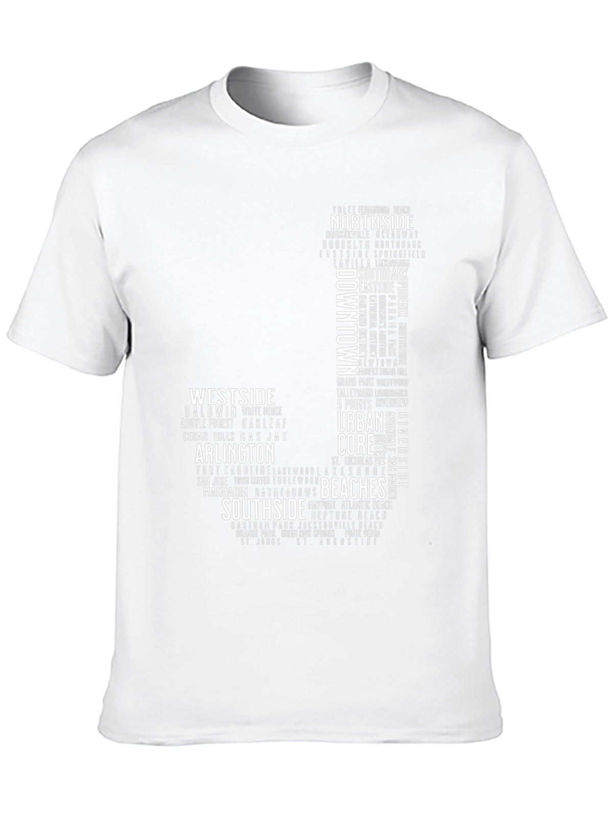 Jacksonville Neighborhoods Graphic Tee