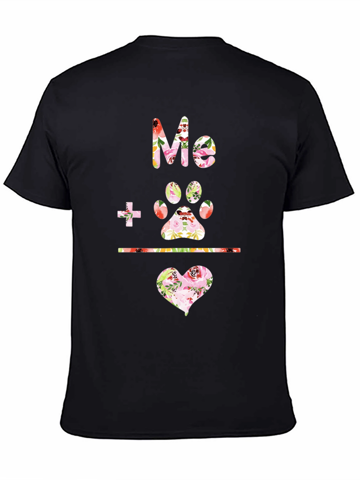 Floral Me + Paw = Love T-Shirt