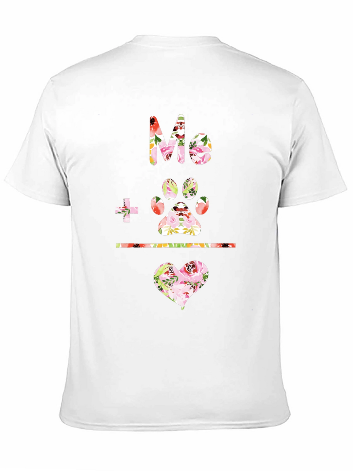 Floral Me + Paw = Love T-Shirt
