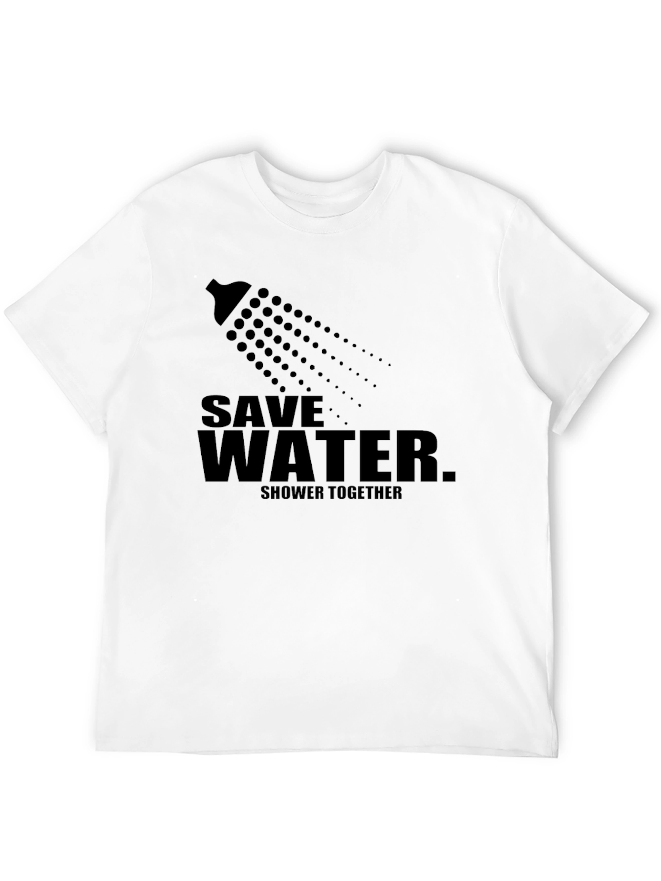Save Water Shower Together Graphic Tee - Black
