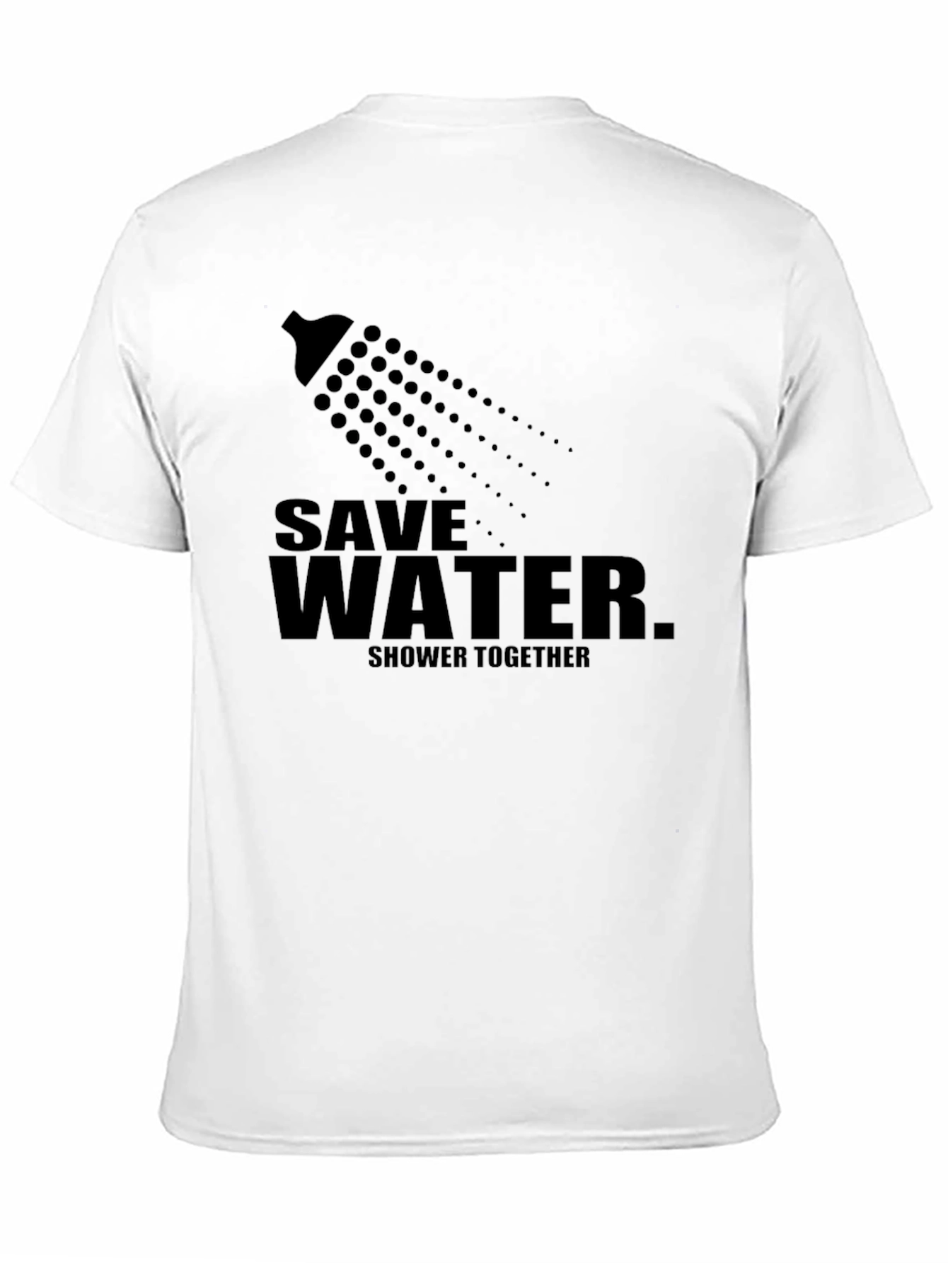 Save Water Shower Together Graphic Tee - Black