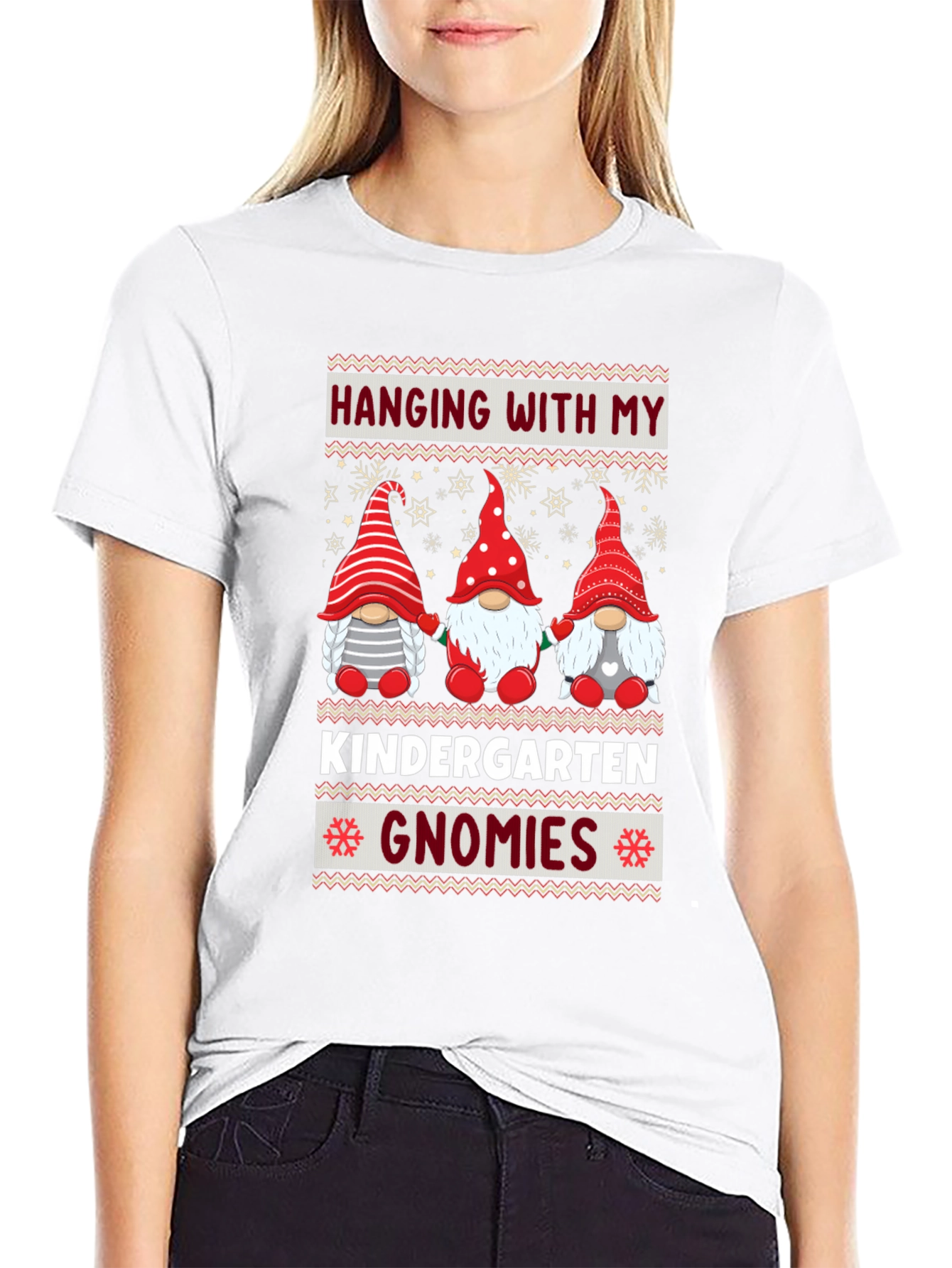 Kindergarten Gnomies T-Shirt - Holiday Teacher Tee