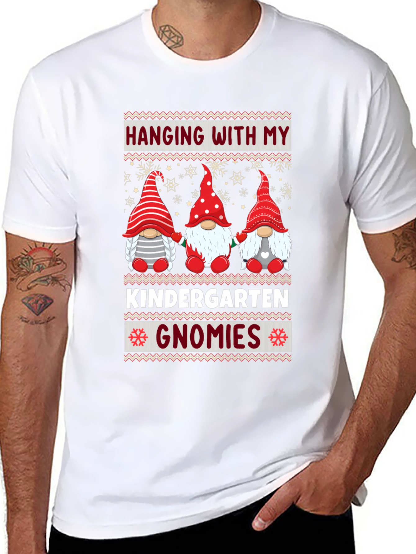 Kindergarten Gnomies T-Shirt - Holiday Teacher Tee
