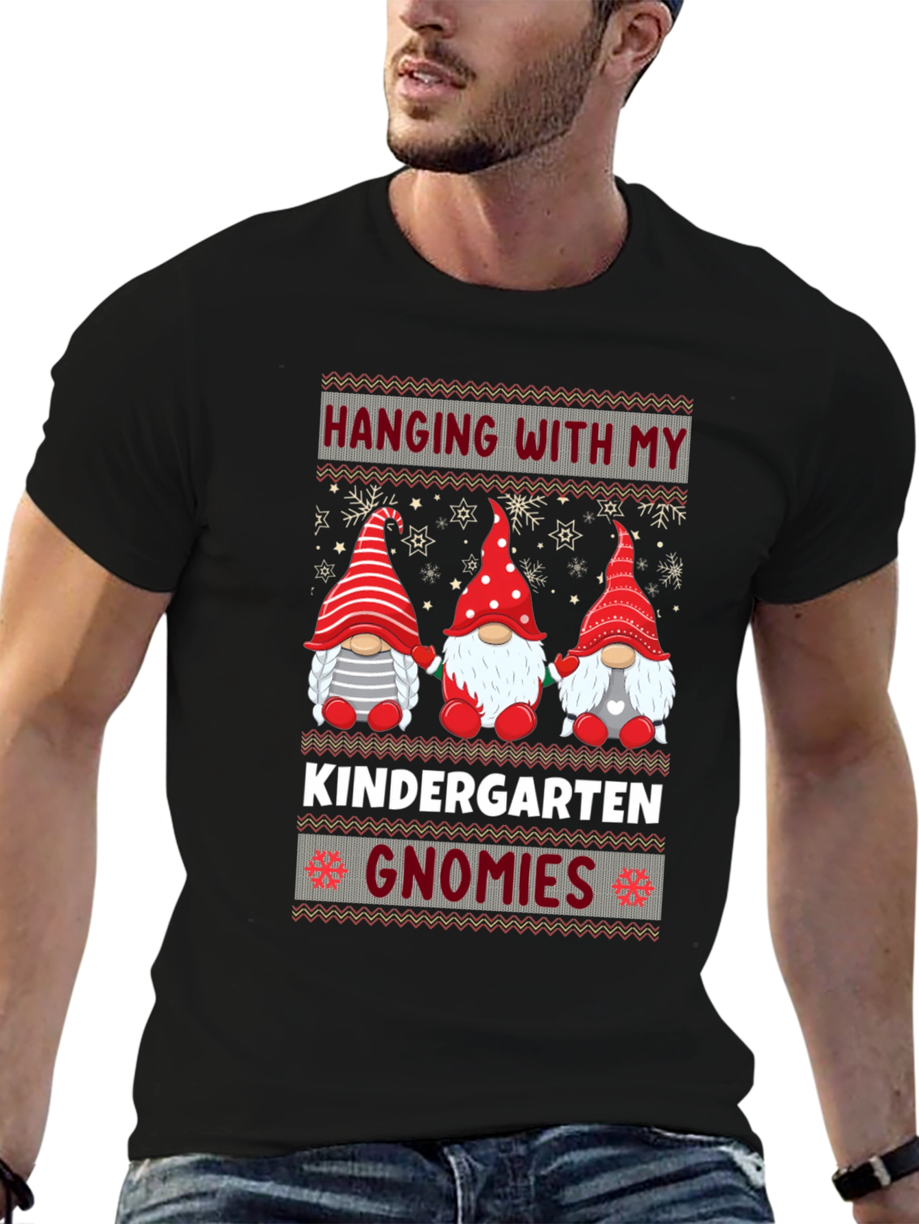 Kindergarten Gnomies T-Shirt - Holiday Teacher Tee