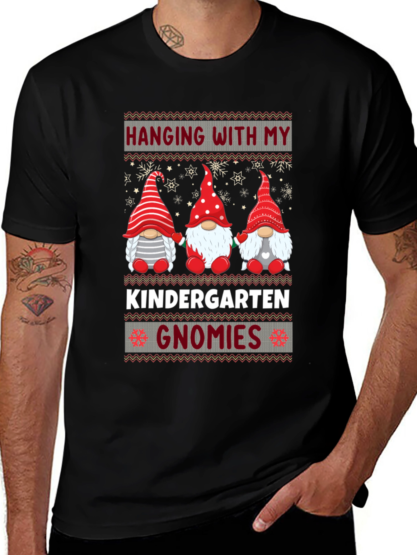 Kindergarten Gnomies T-Shirt - Holiday Teacher Tee