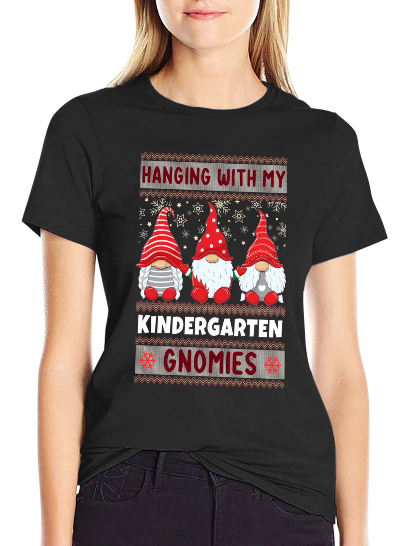 Kindergarten Gnomies T-Shirt - Holiday Teacher Tee