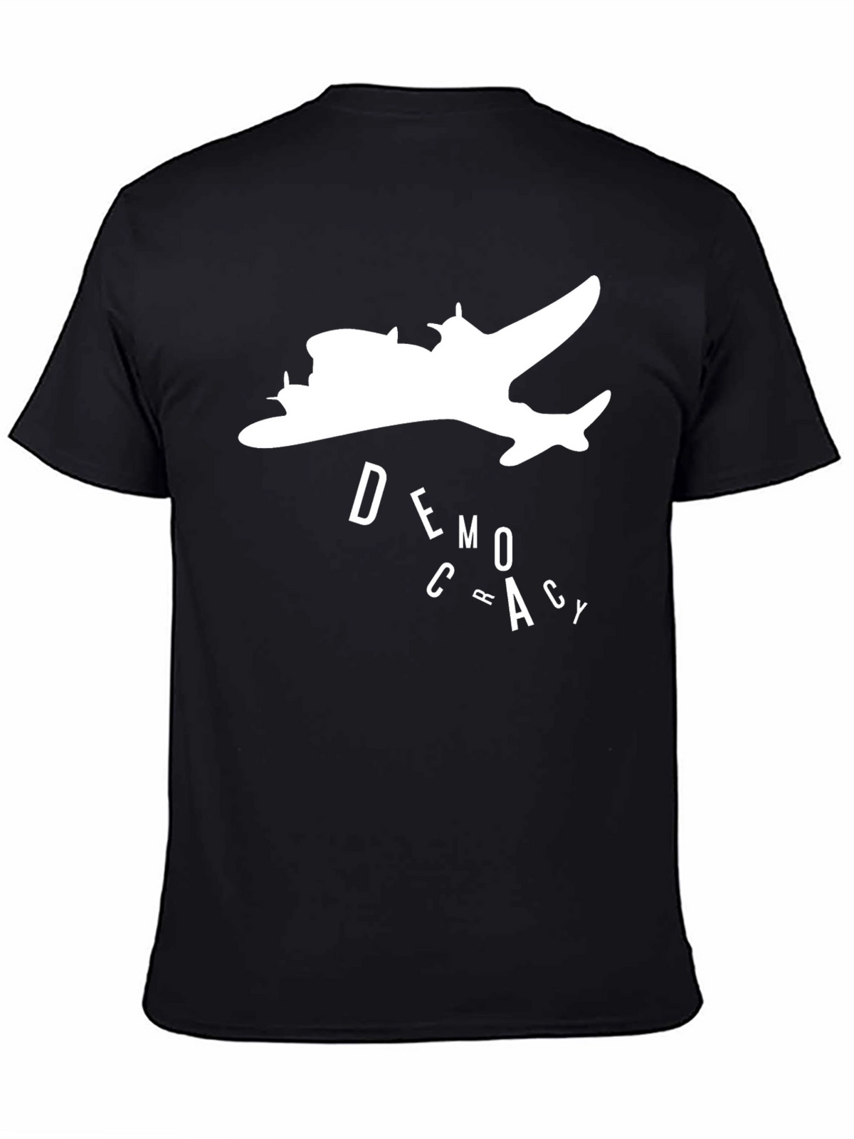 Democracy Airplane Graphic T-Shirt