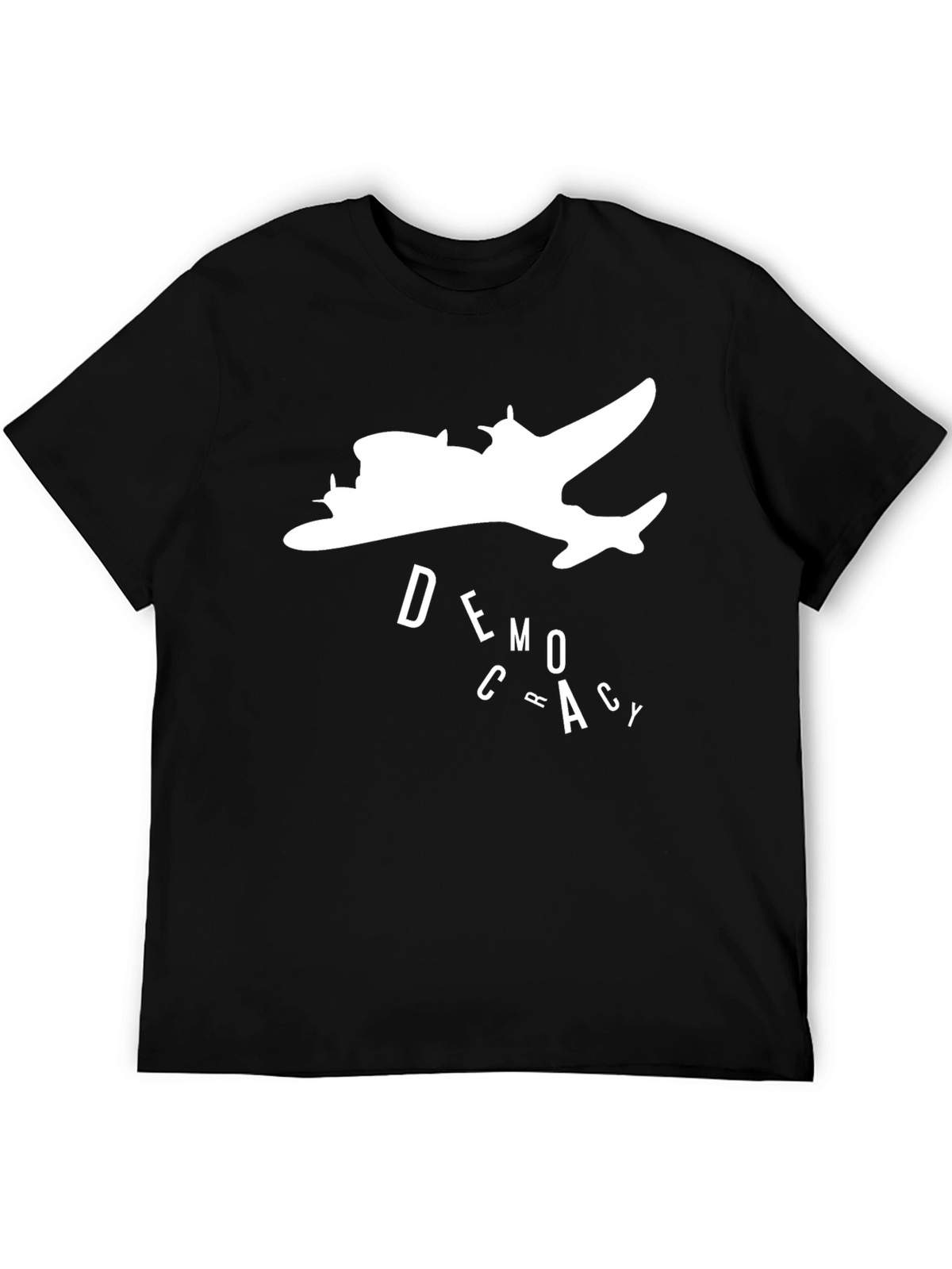 Democracy Airplane Graphic T-Shirt