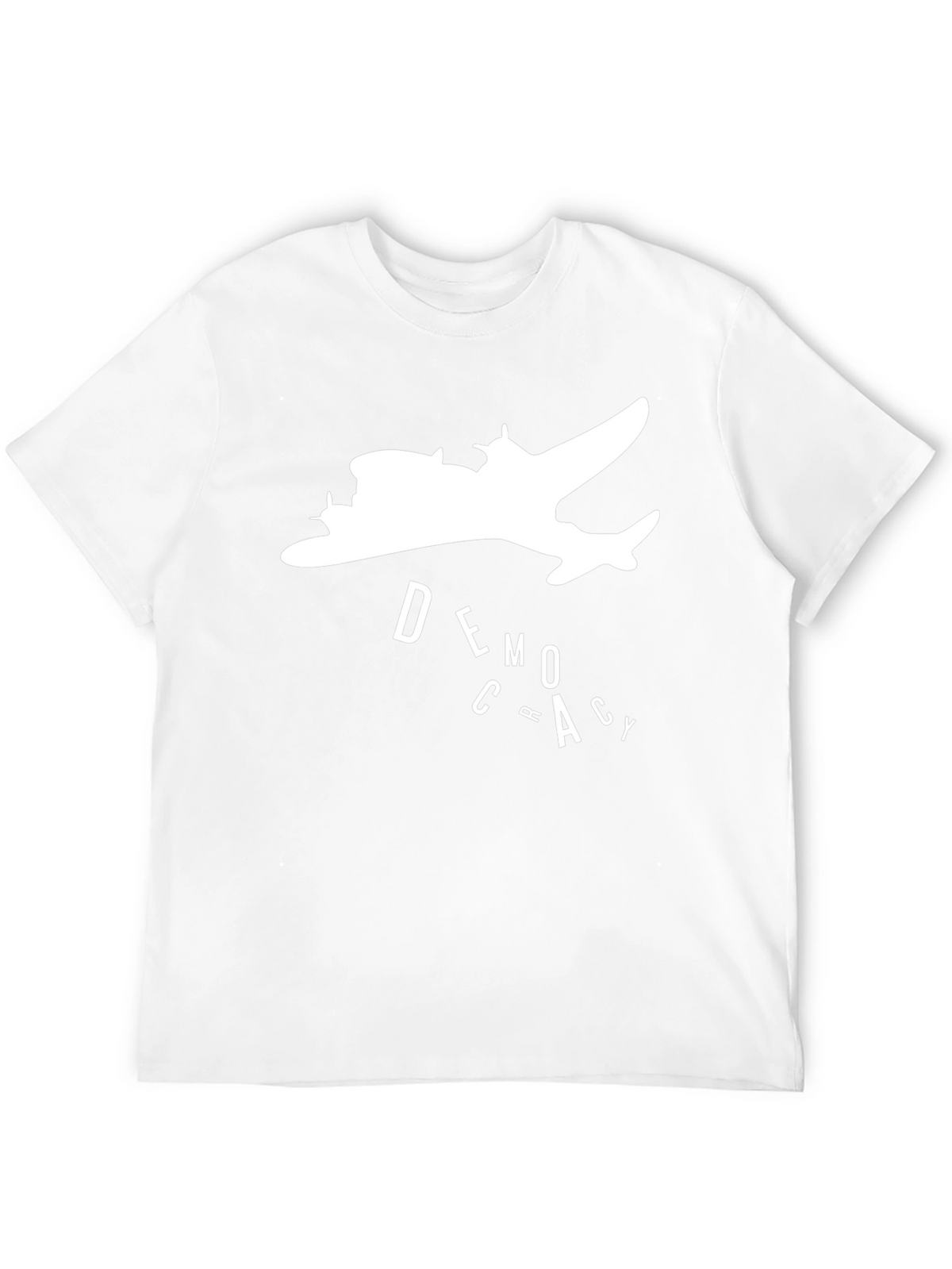 Democracy Airplane Graphic T-Shirt