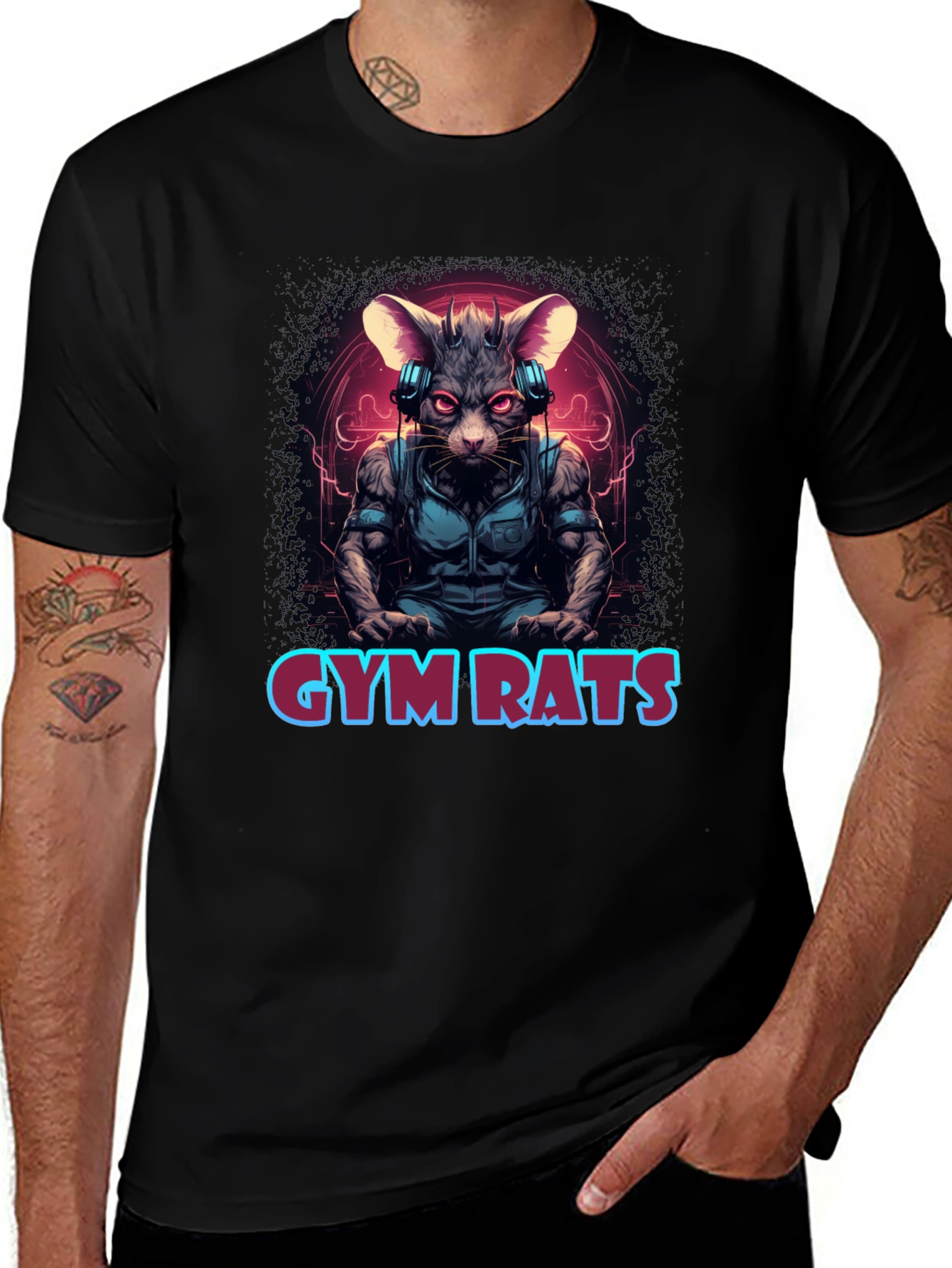 Gym Rats Graphic Tee - Workout Motivation