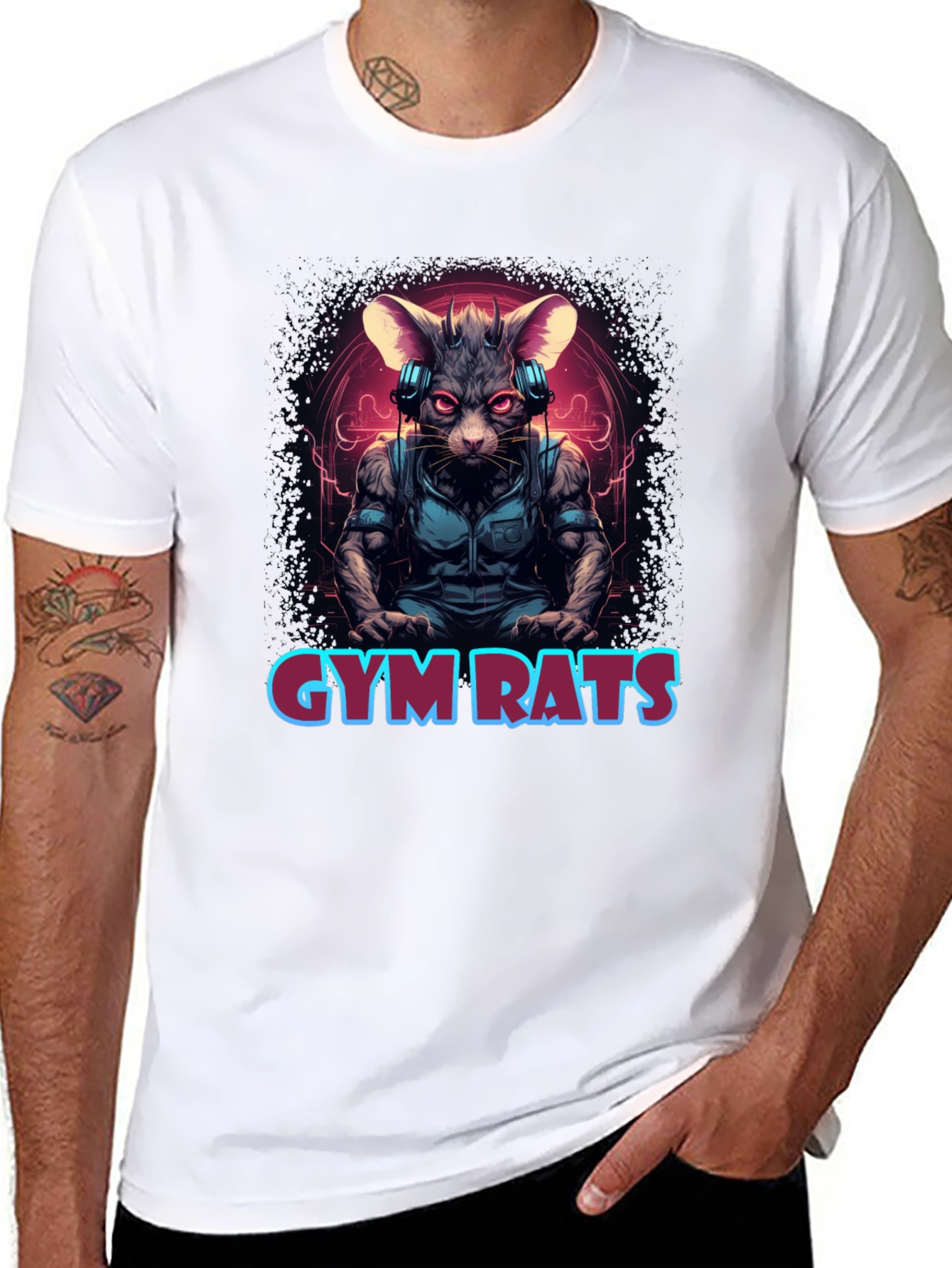 Gym Rats Graphic Tee - Workout Motivation