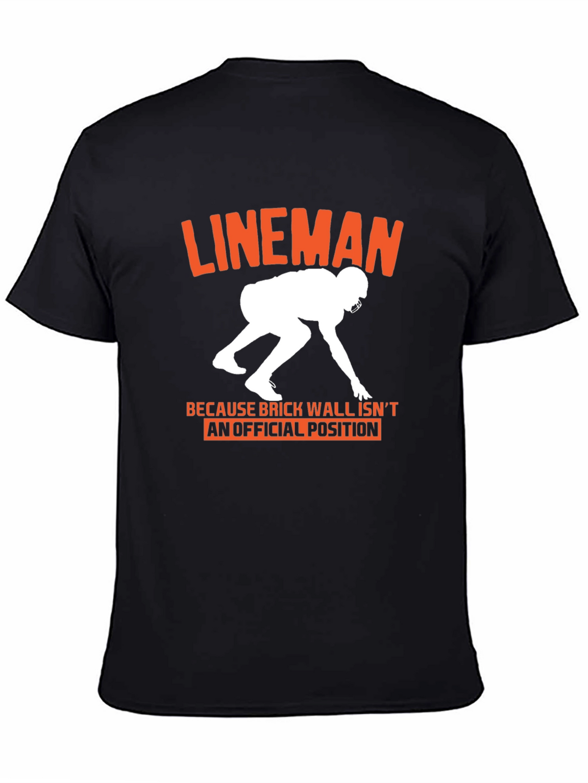 Lineman Graphic Tee: Football Player Gift