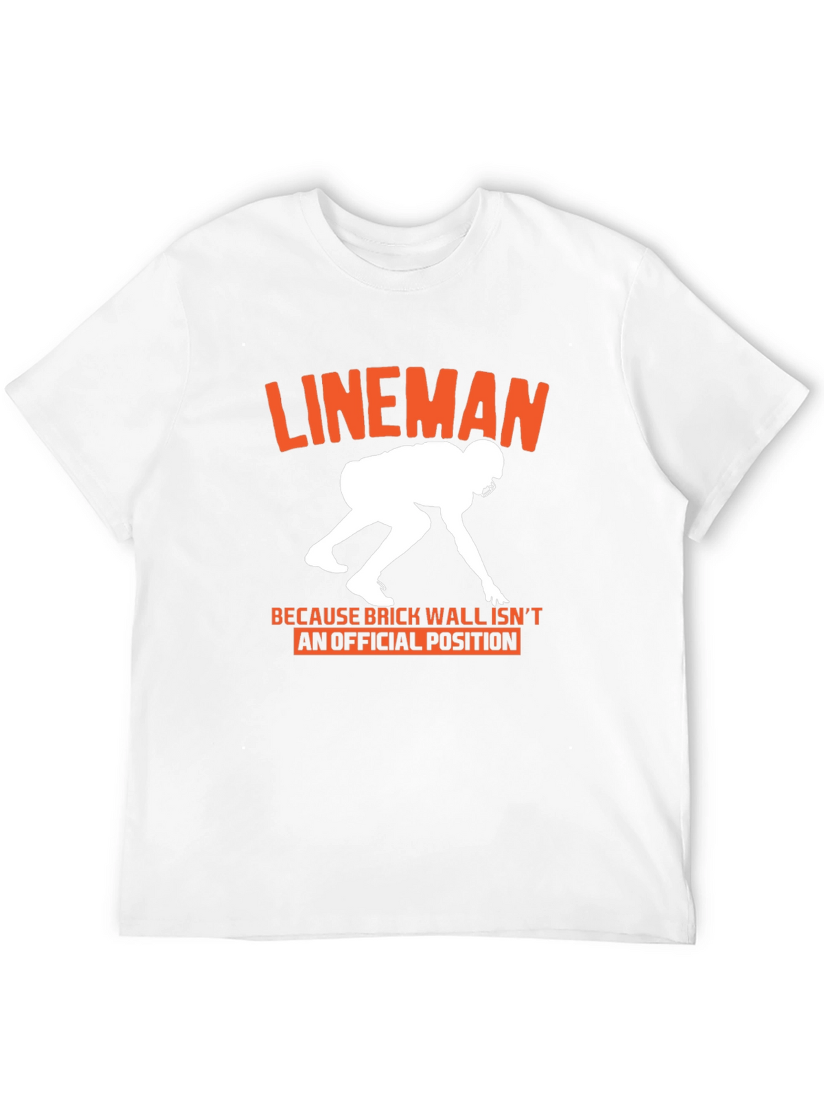 Lineman Graphic Tee: Football Player Gift