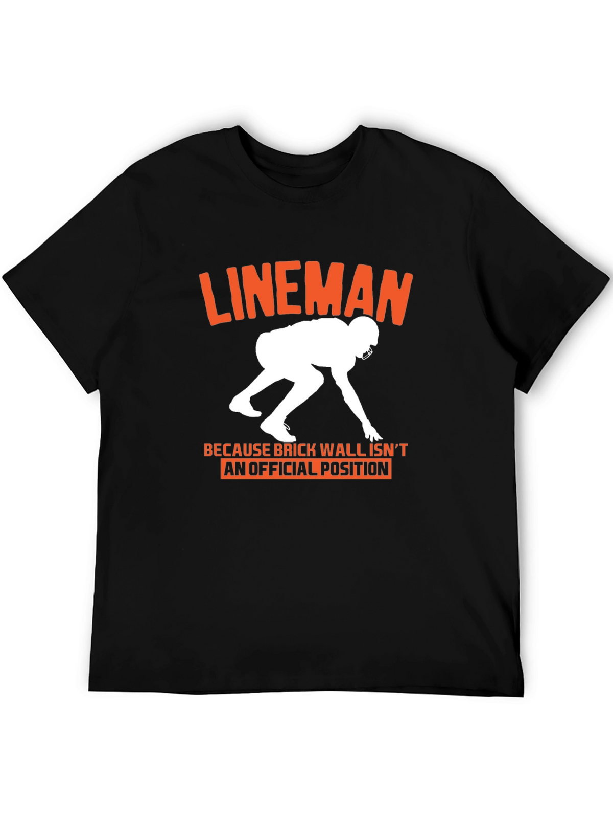 Lineman Graphic Tee: Football Player Gift