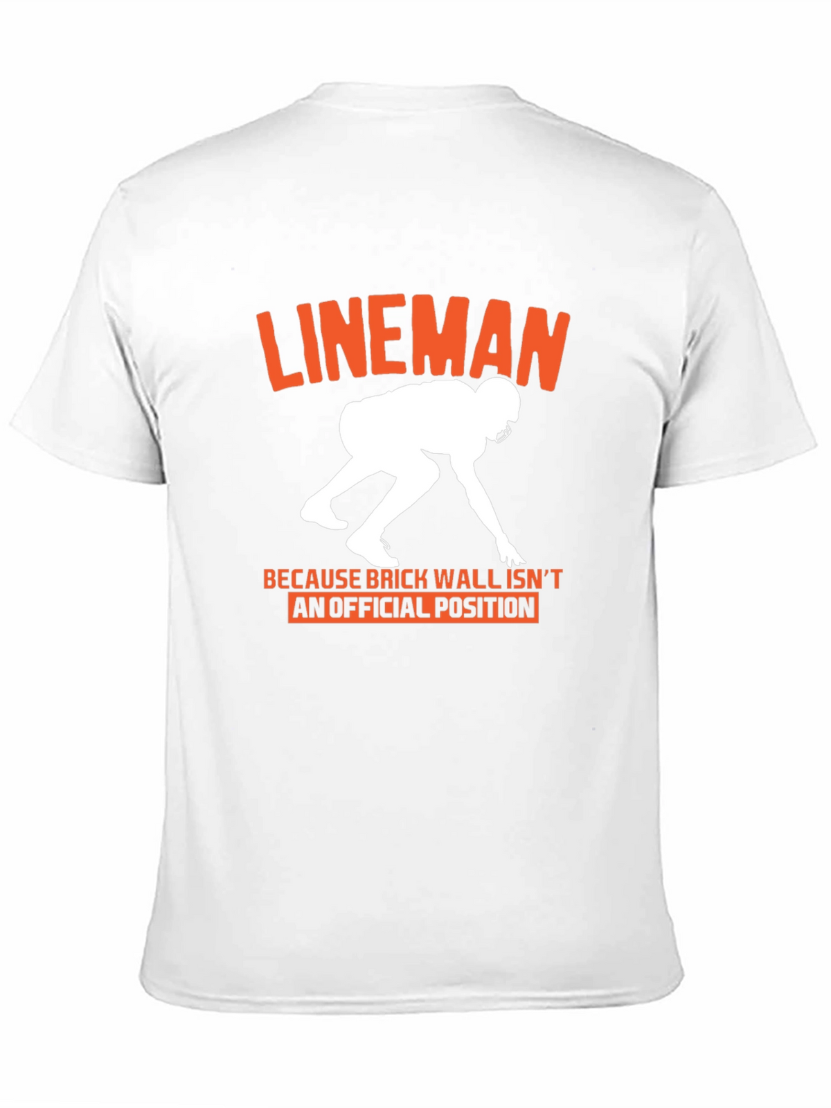 Lineman Graphic Tee: Football Player Gift