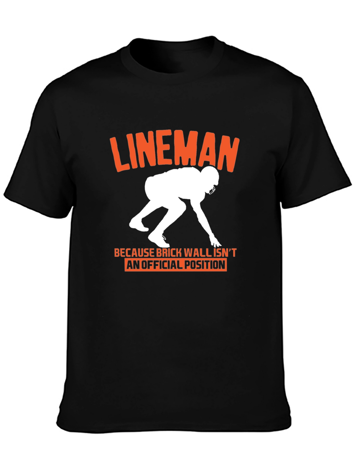 Lineman Graphic Tee: Football Player Gift