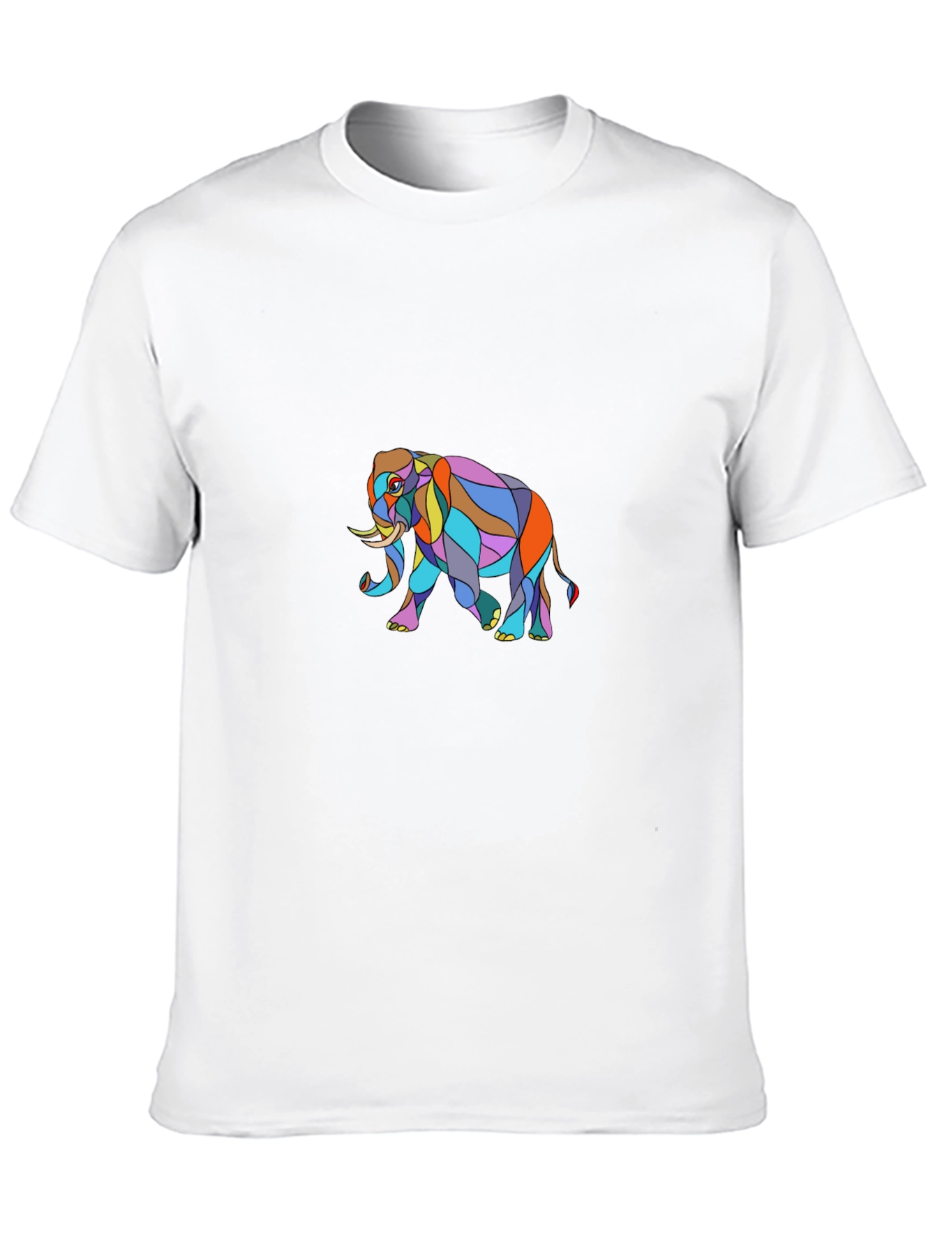 Elephant Graphic T-Shirt - Stylish Mens Black Tee